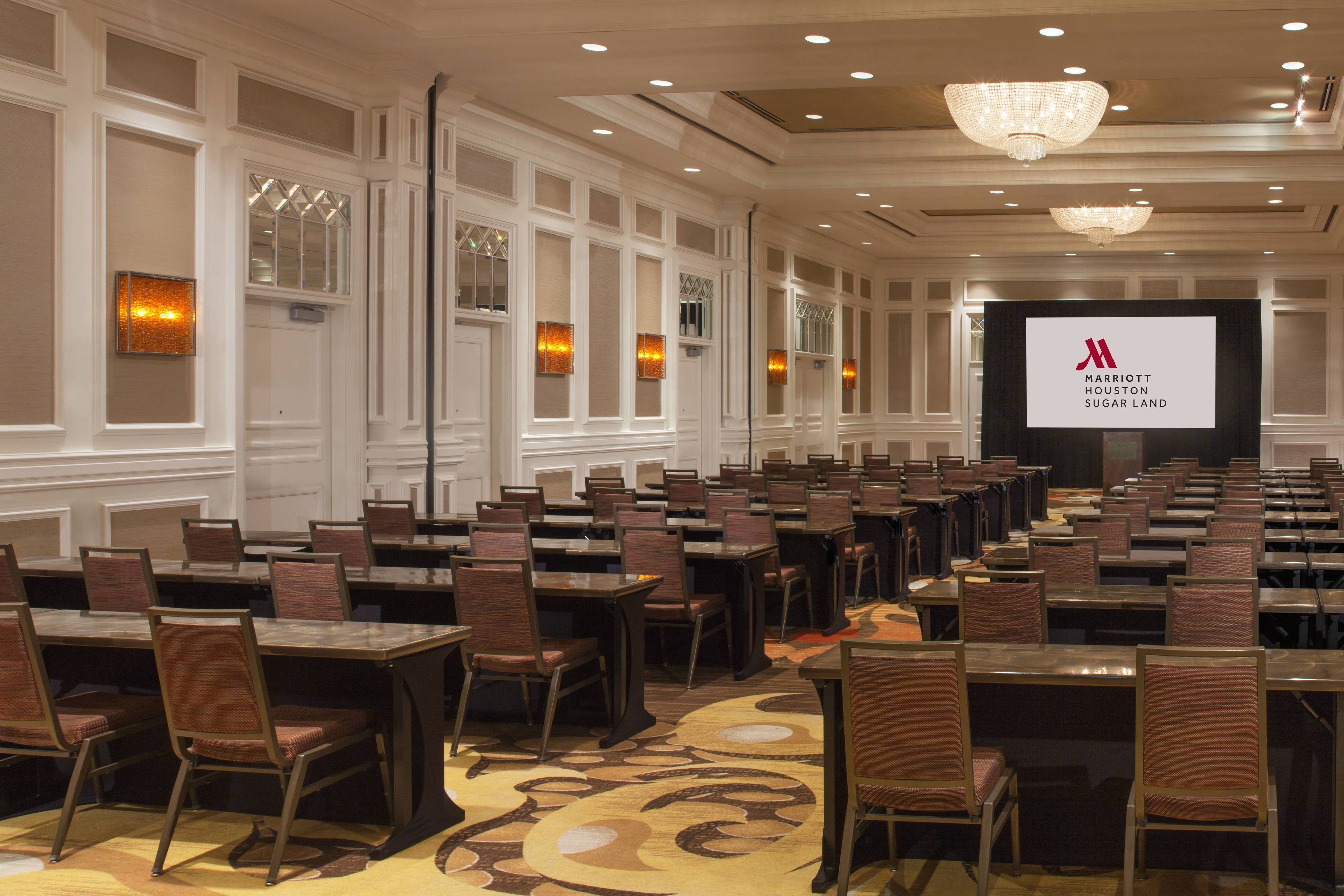 Ballroom classroom set up