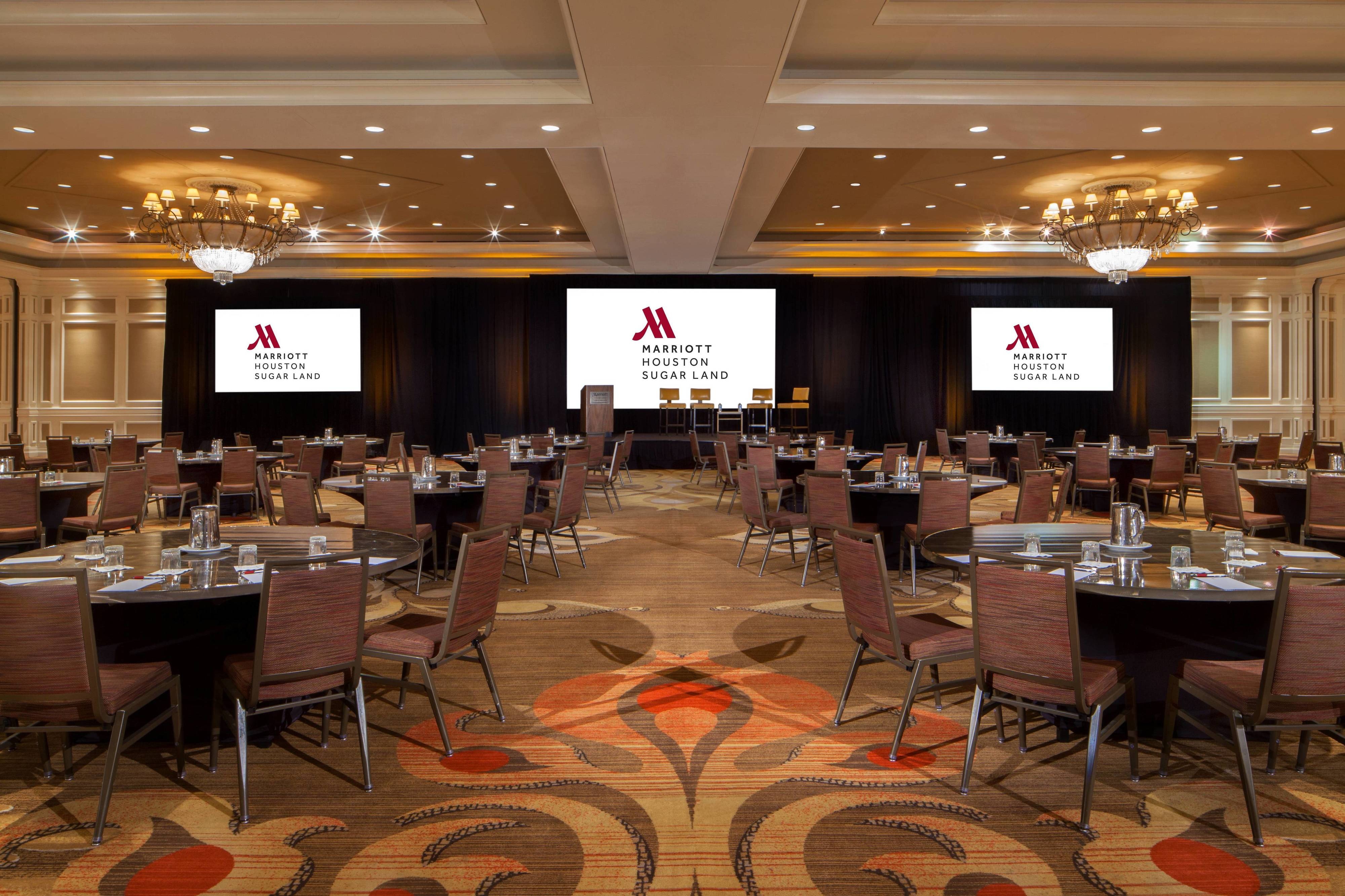 Ballroom conference set up 