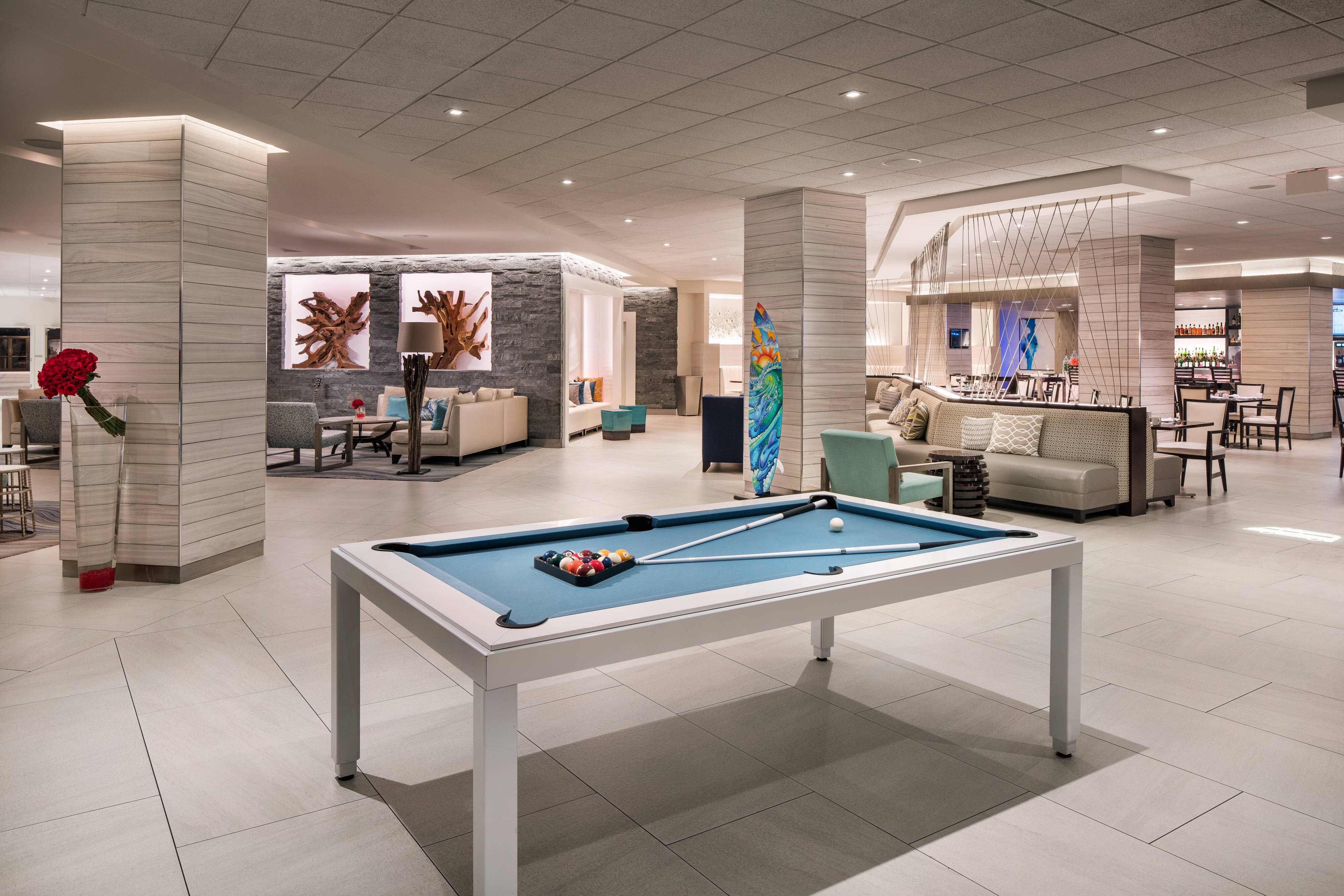 Marriott Greatroom pool table