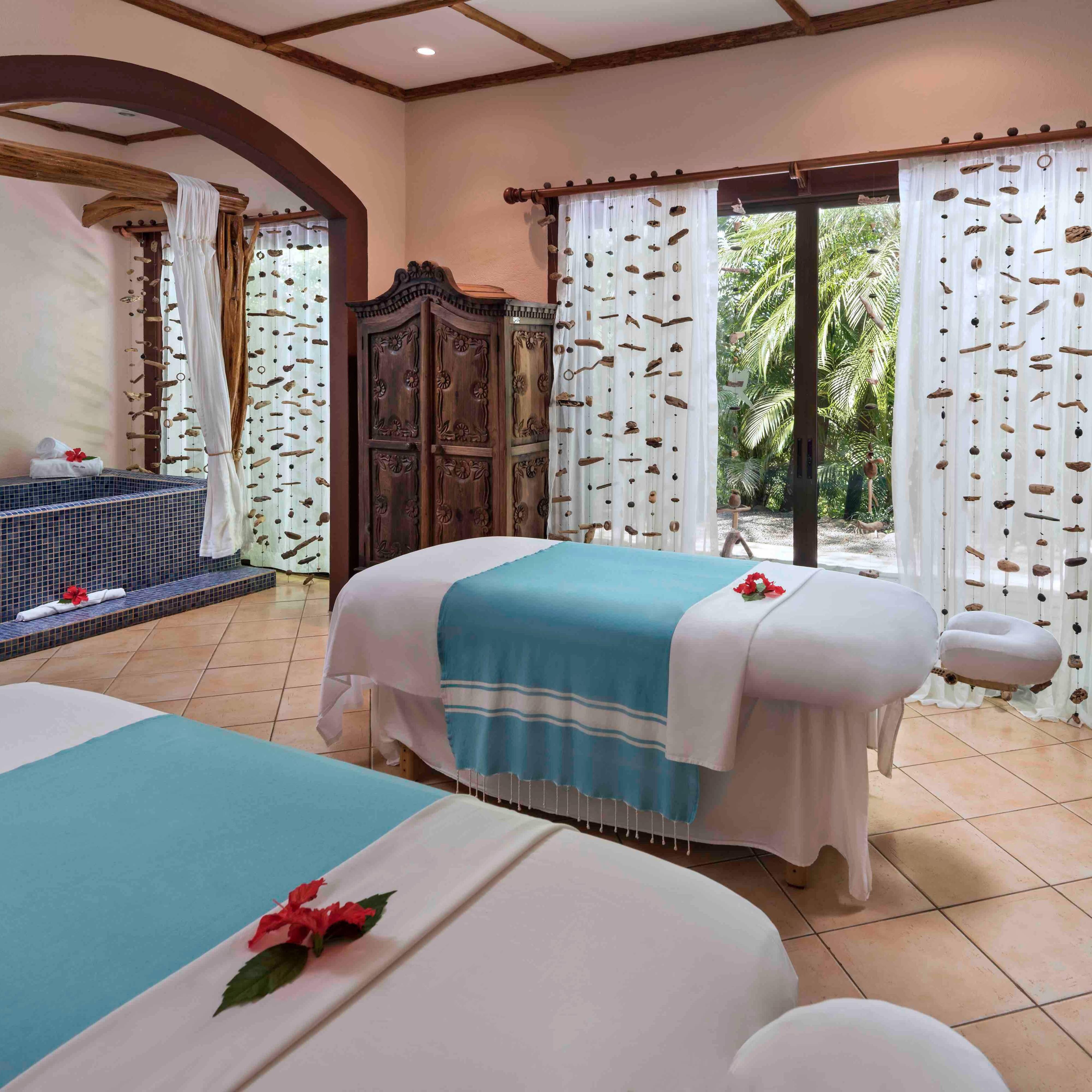 Spa treatment setting