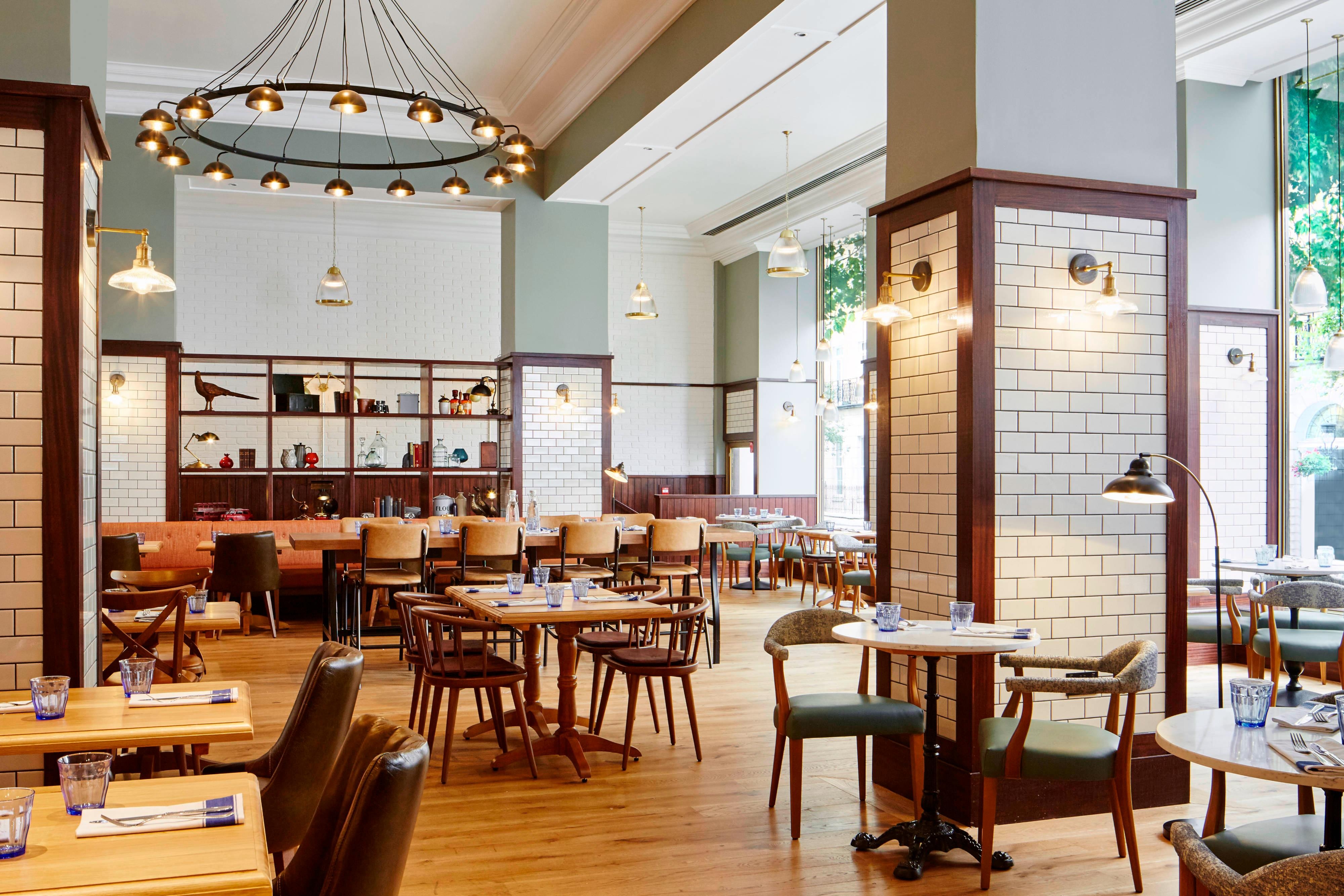 Restaurant dining room.