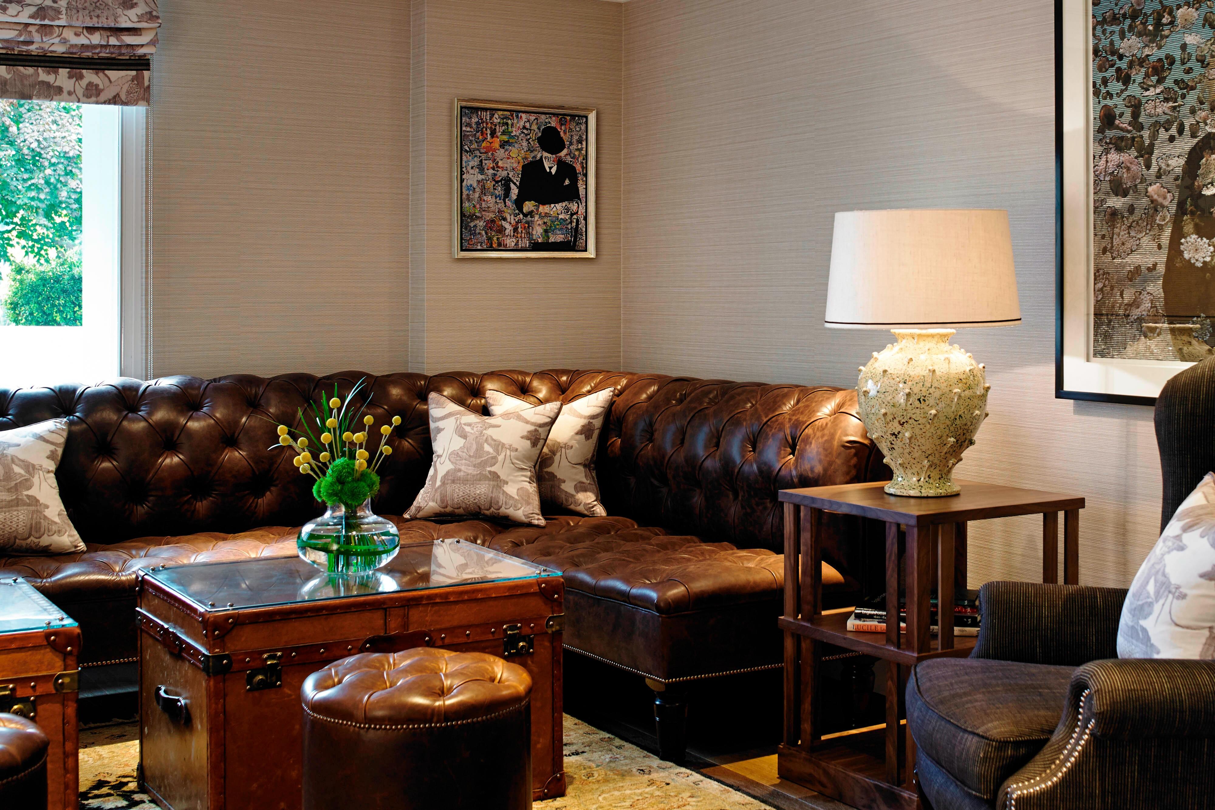 Leather sofa