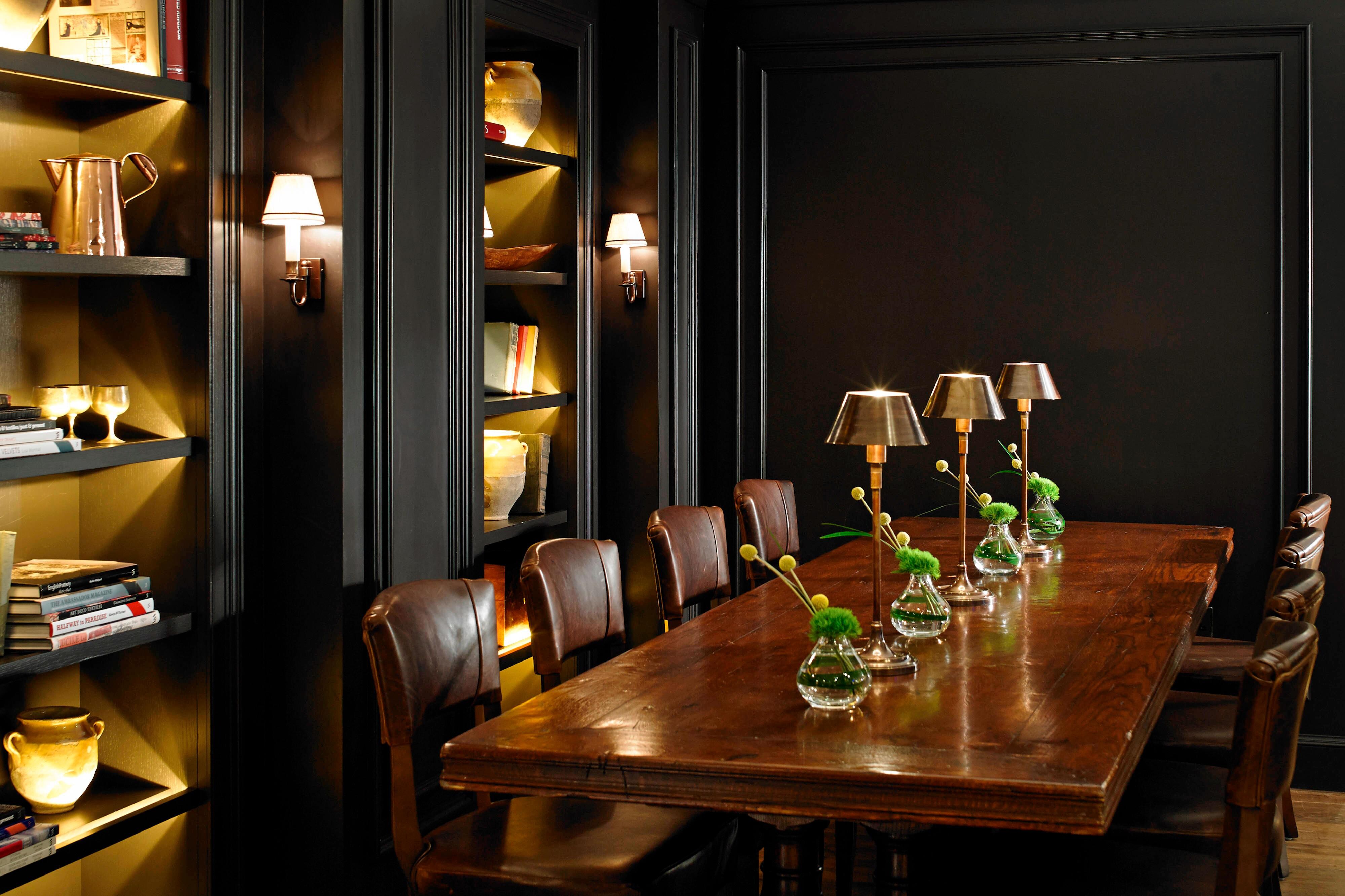 Large wooden table