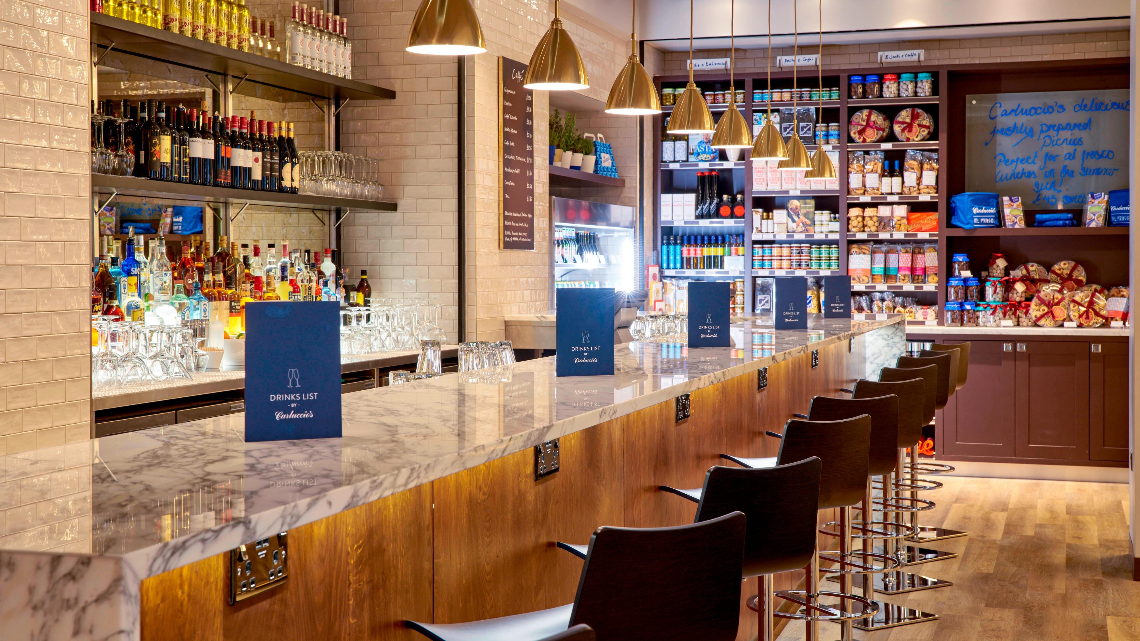 Bar seating area