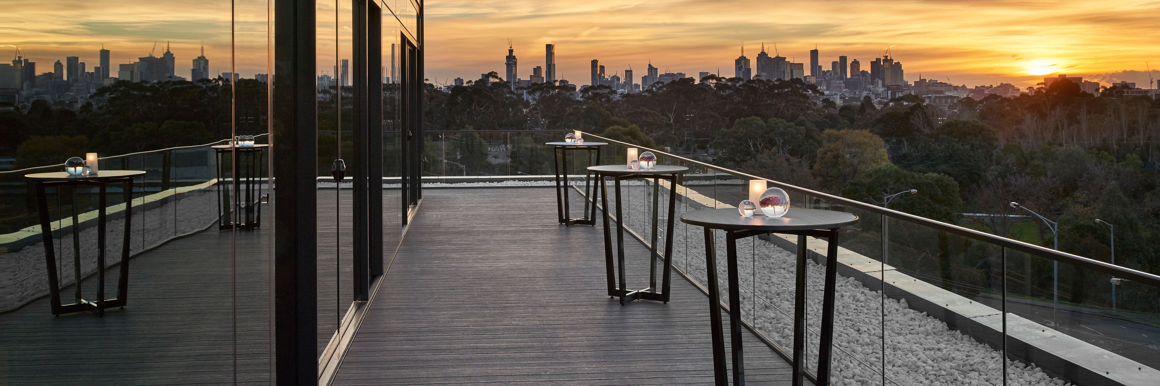 Outdoor event terrace