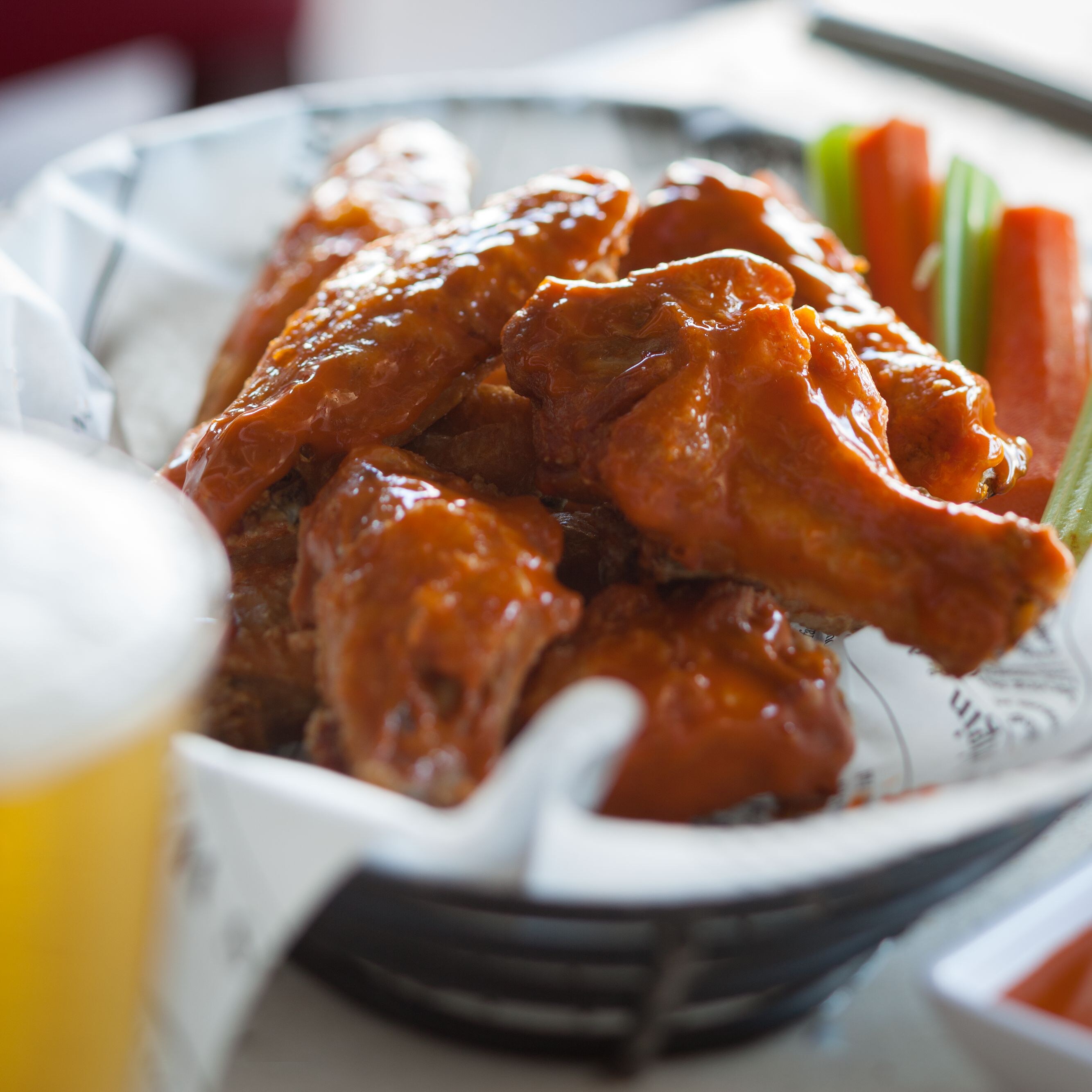 Wings and beer