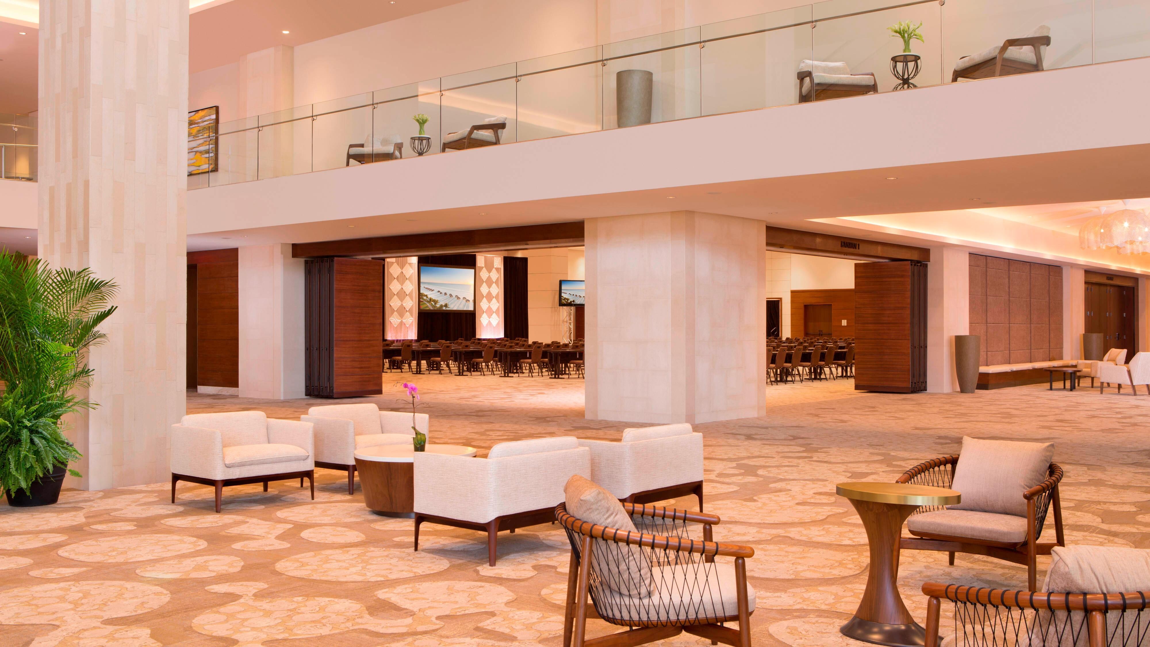 Foyer couches and chairs.