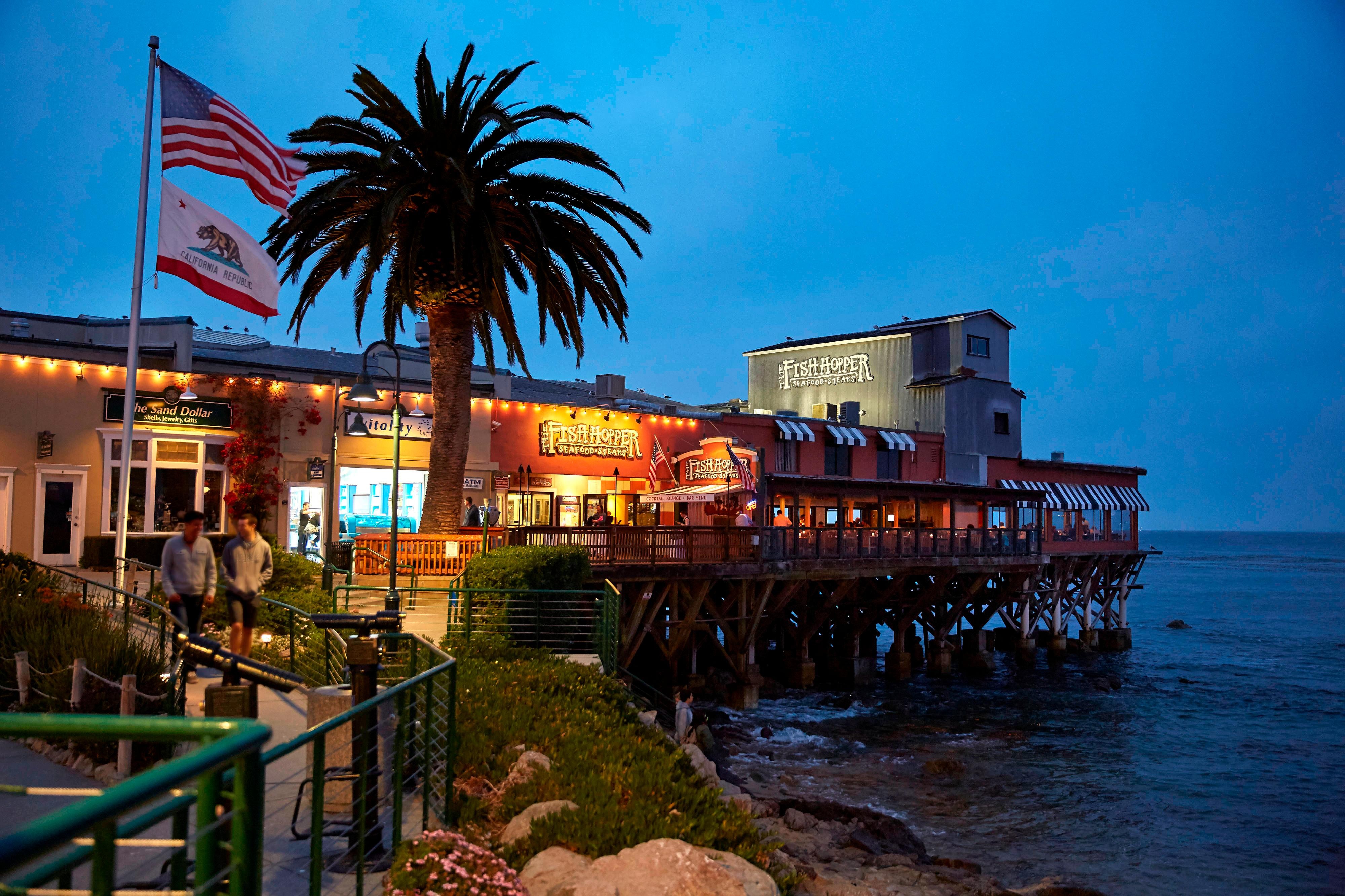 Fisherman's wharf at night