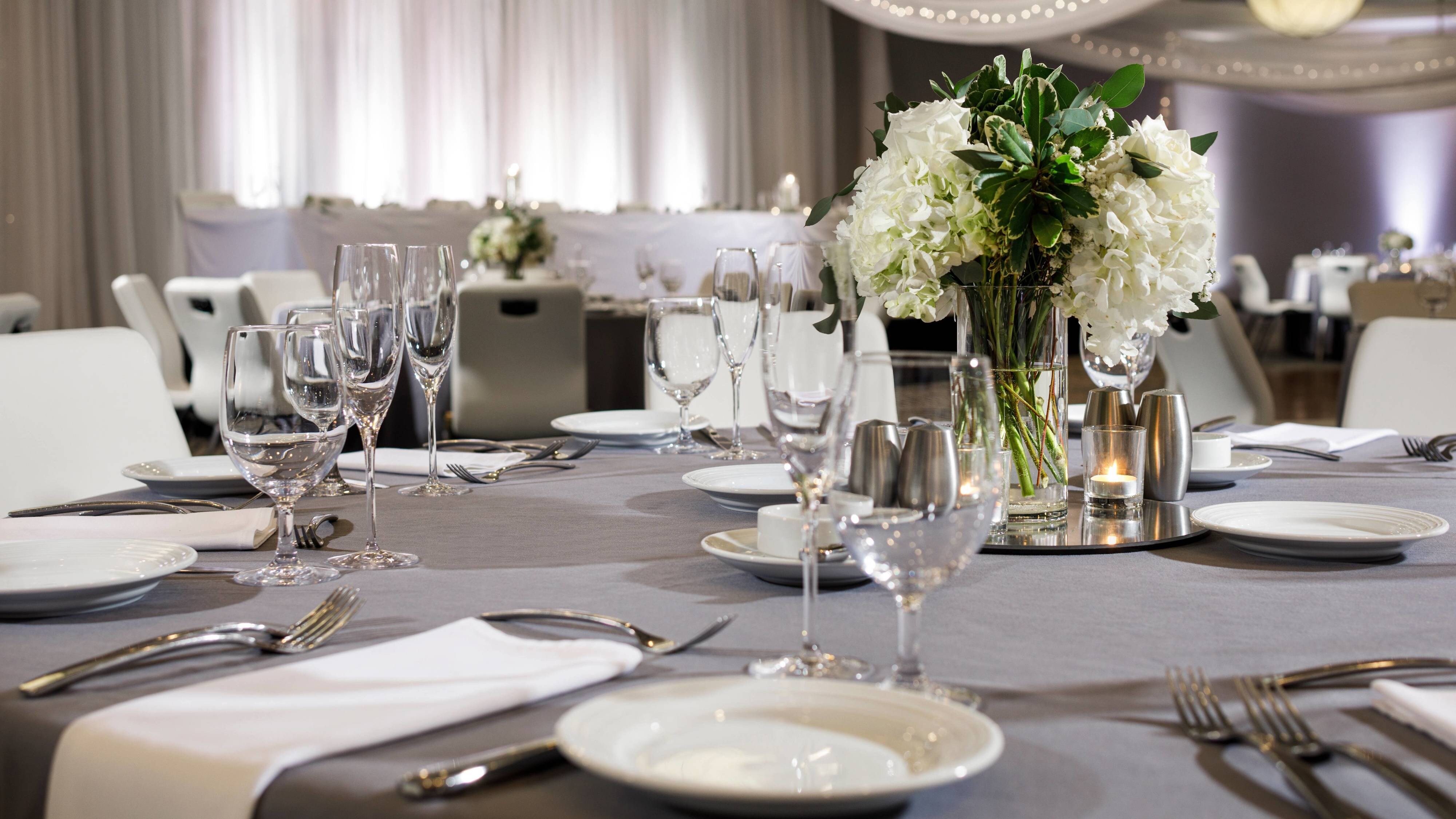 Wedding reception table