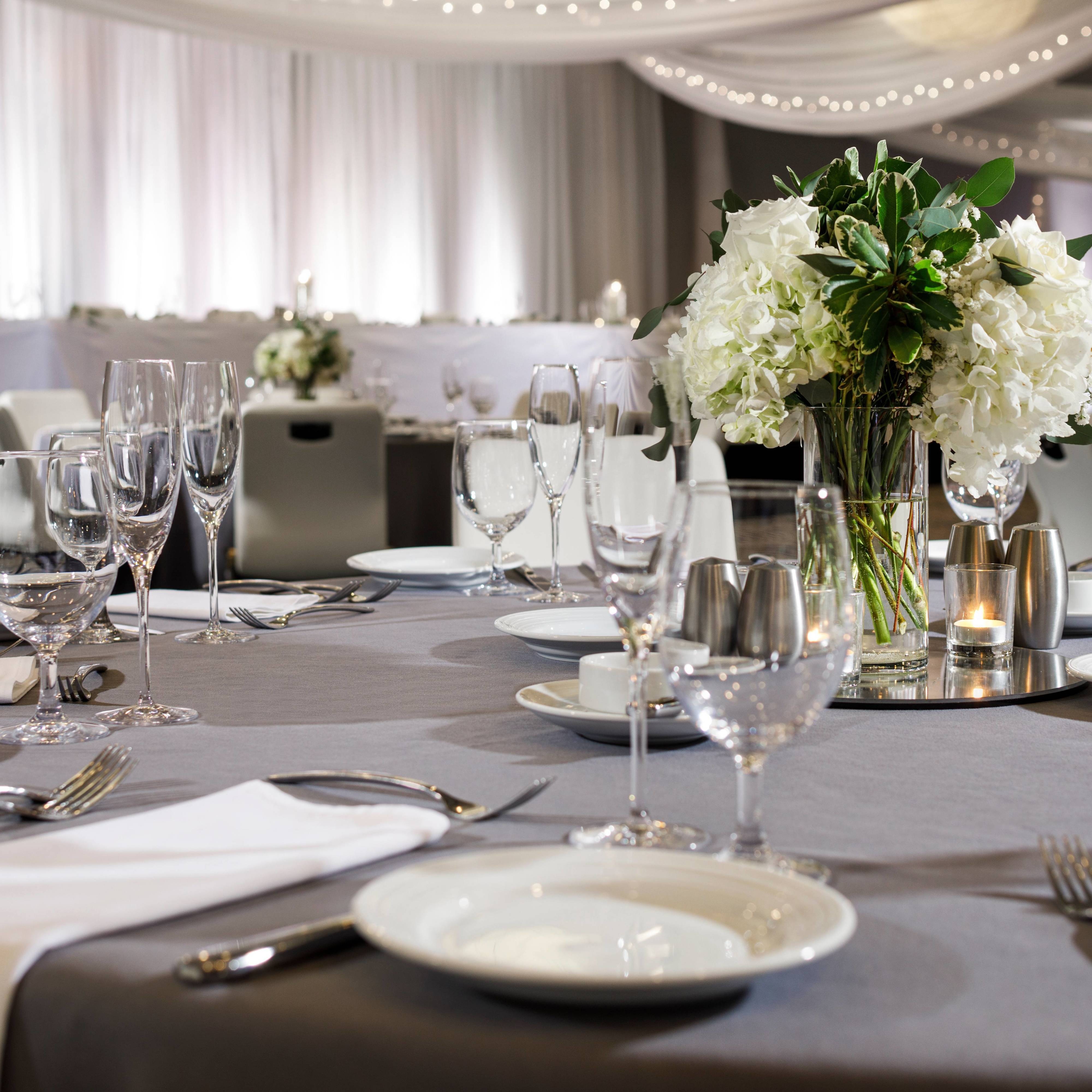 Wedding reception table