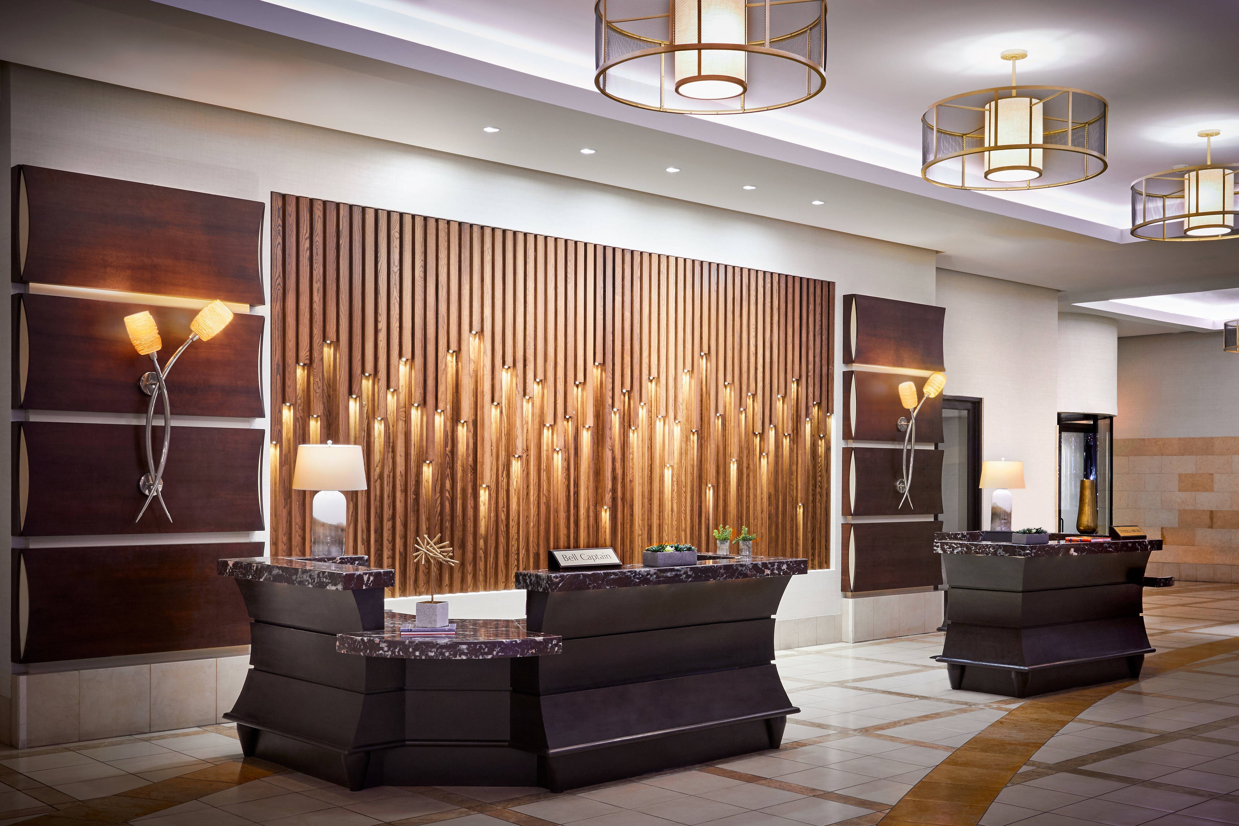 Hotel concierge desk