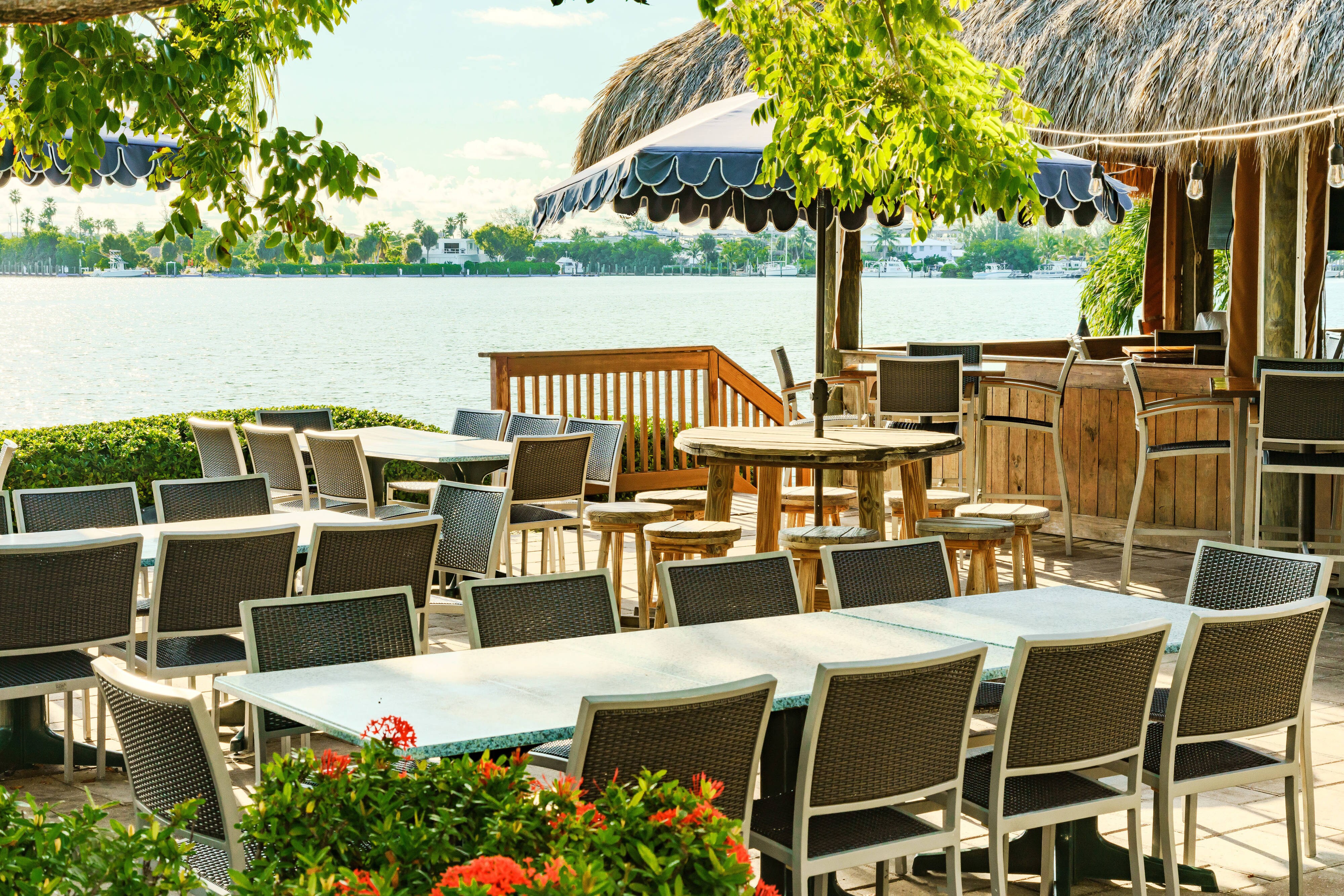 Waterfront restaurant and bar