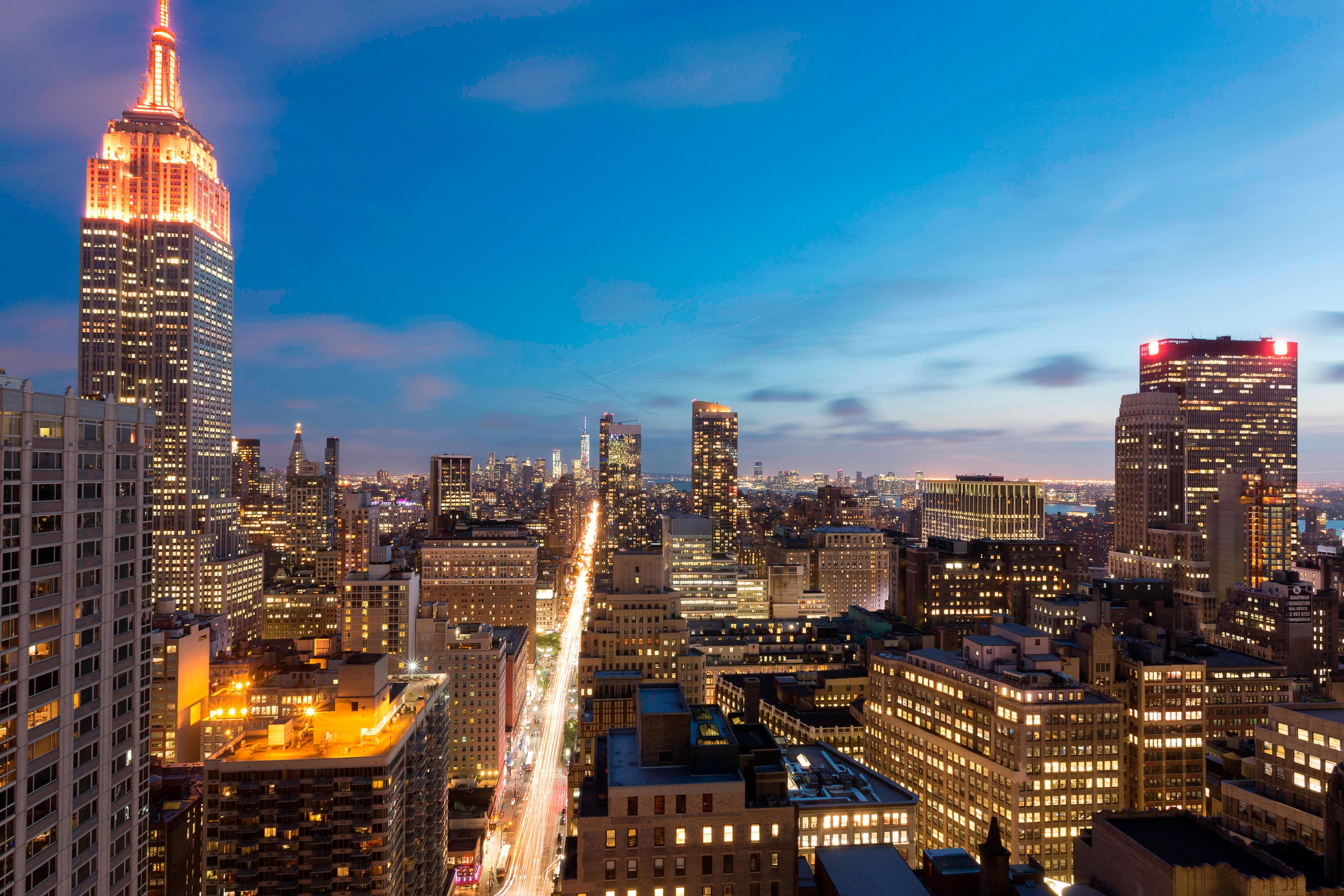 New York skyline view