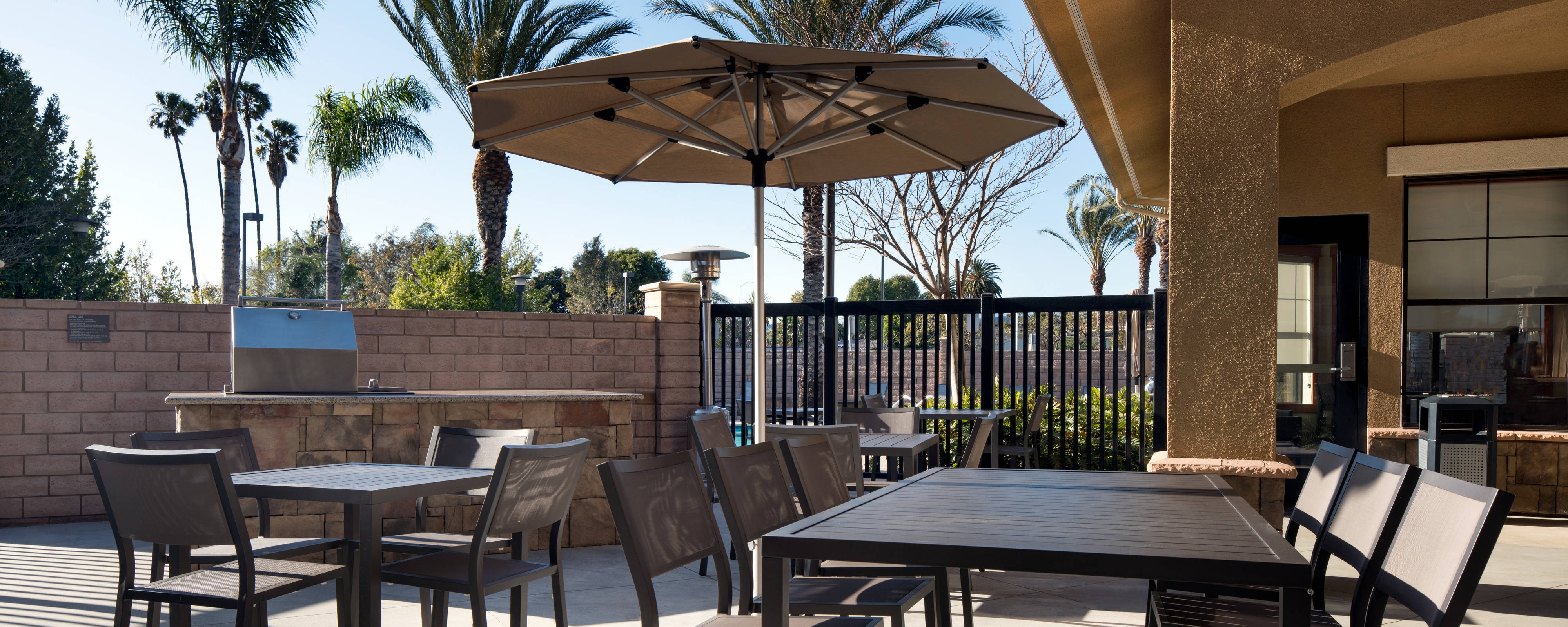 Outdoor patio seating