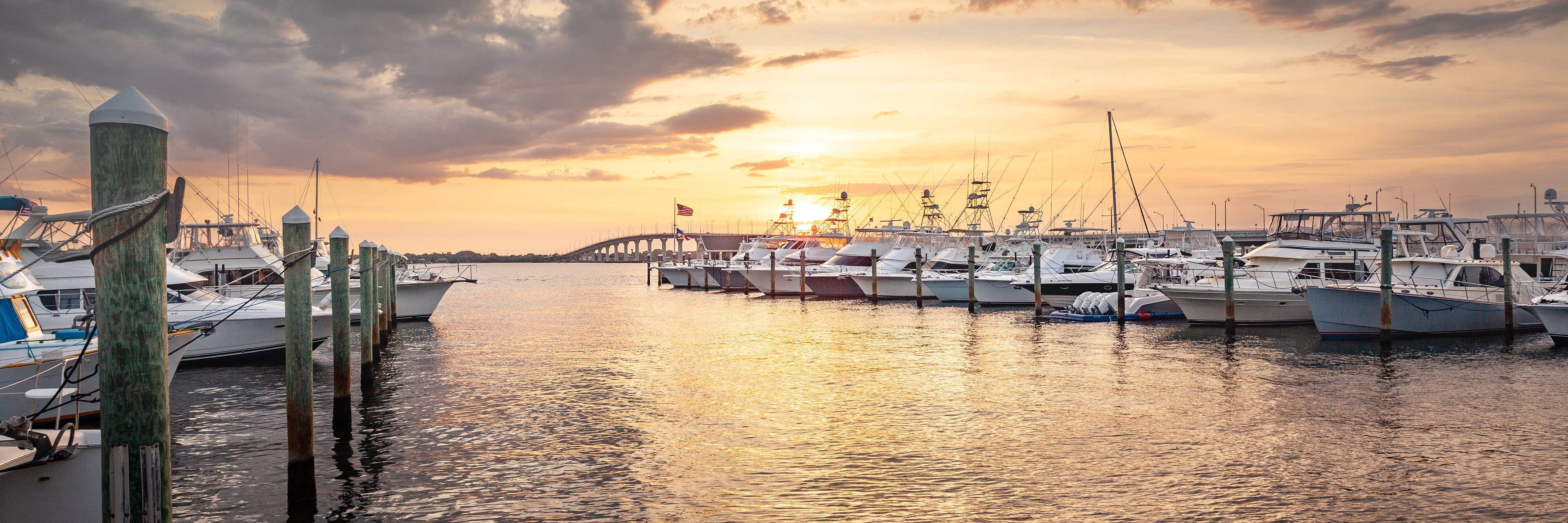 Marina at dusk