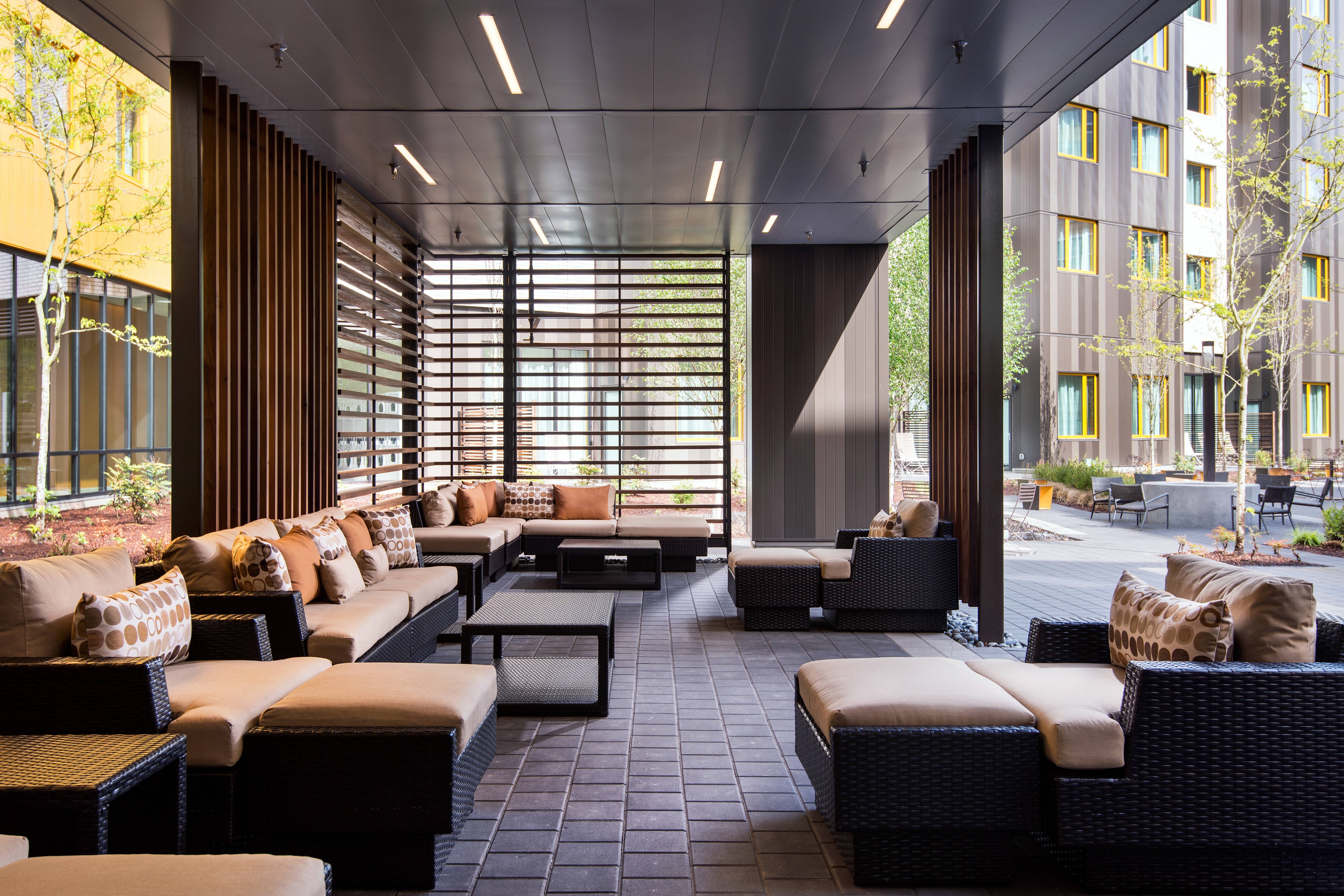 Outdoor lounge seating