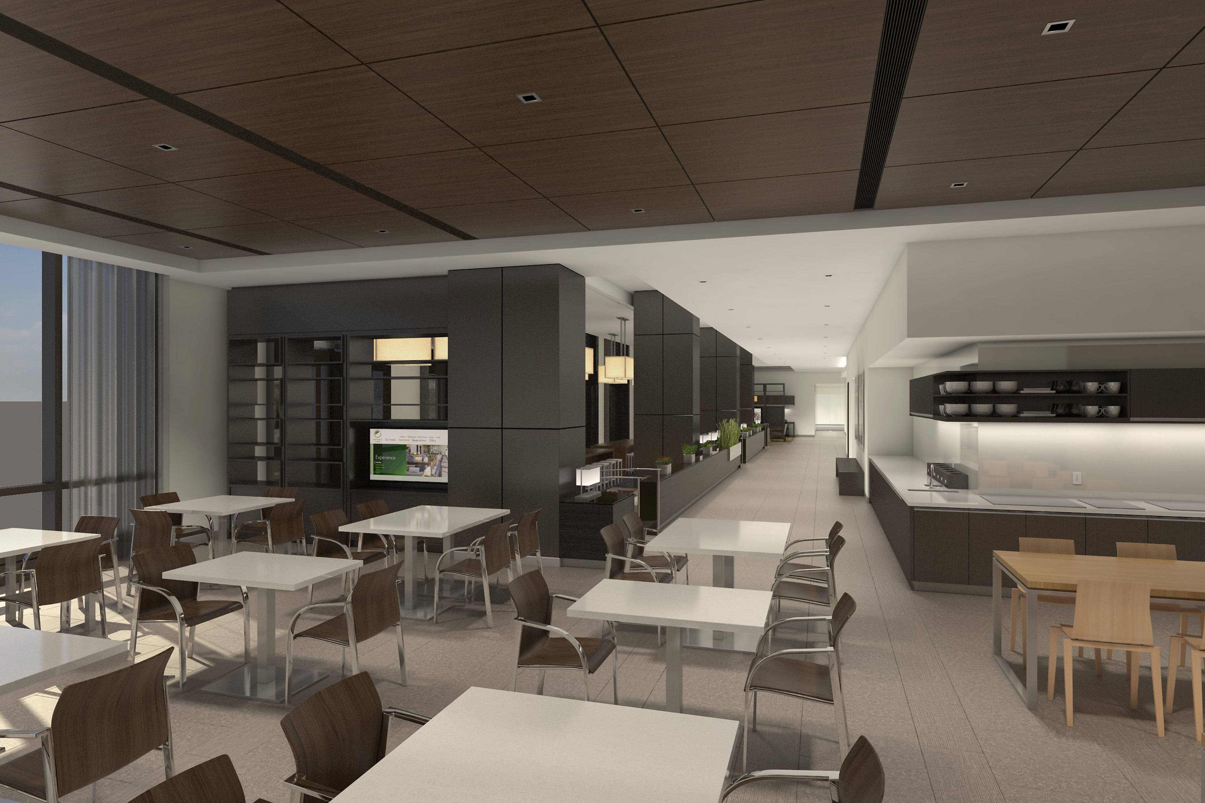 Hotel breakfast area