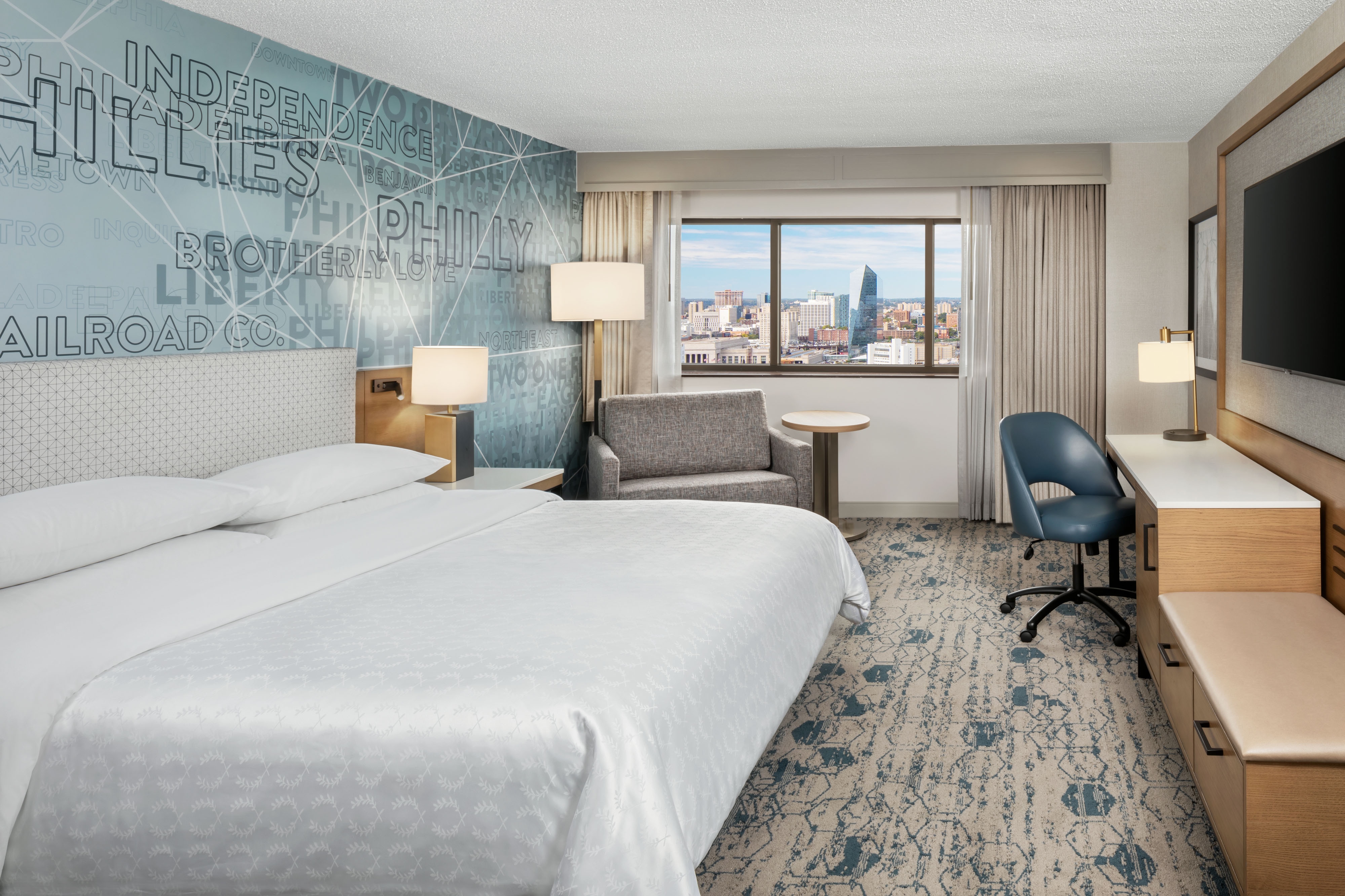 Guest room with exterior view