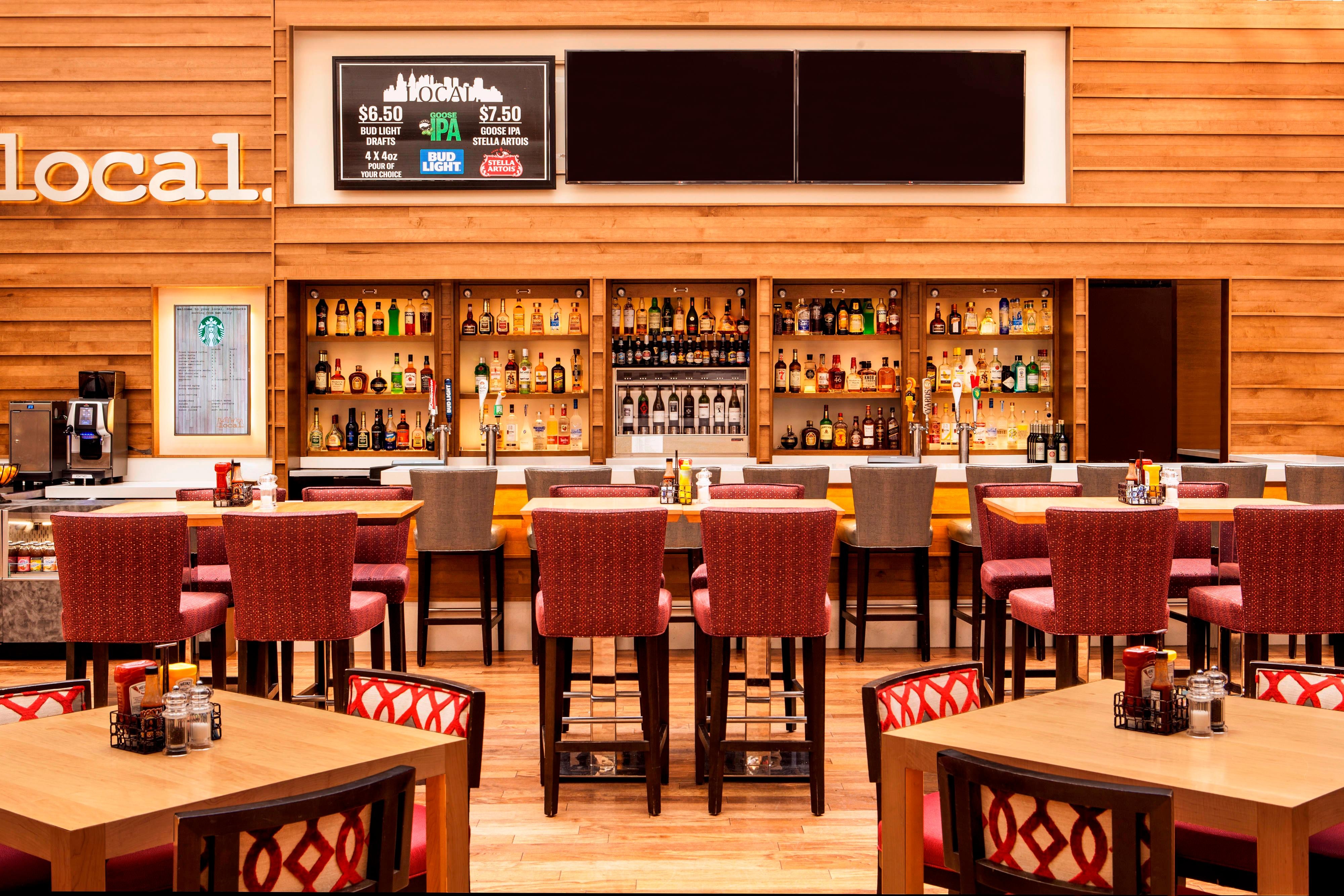 Local Cafe bar and dining tables