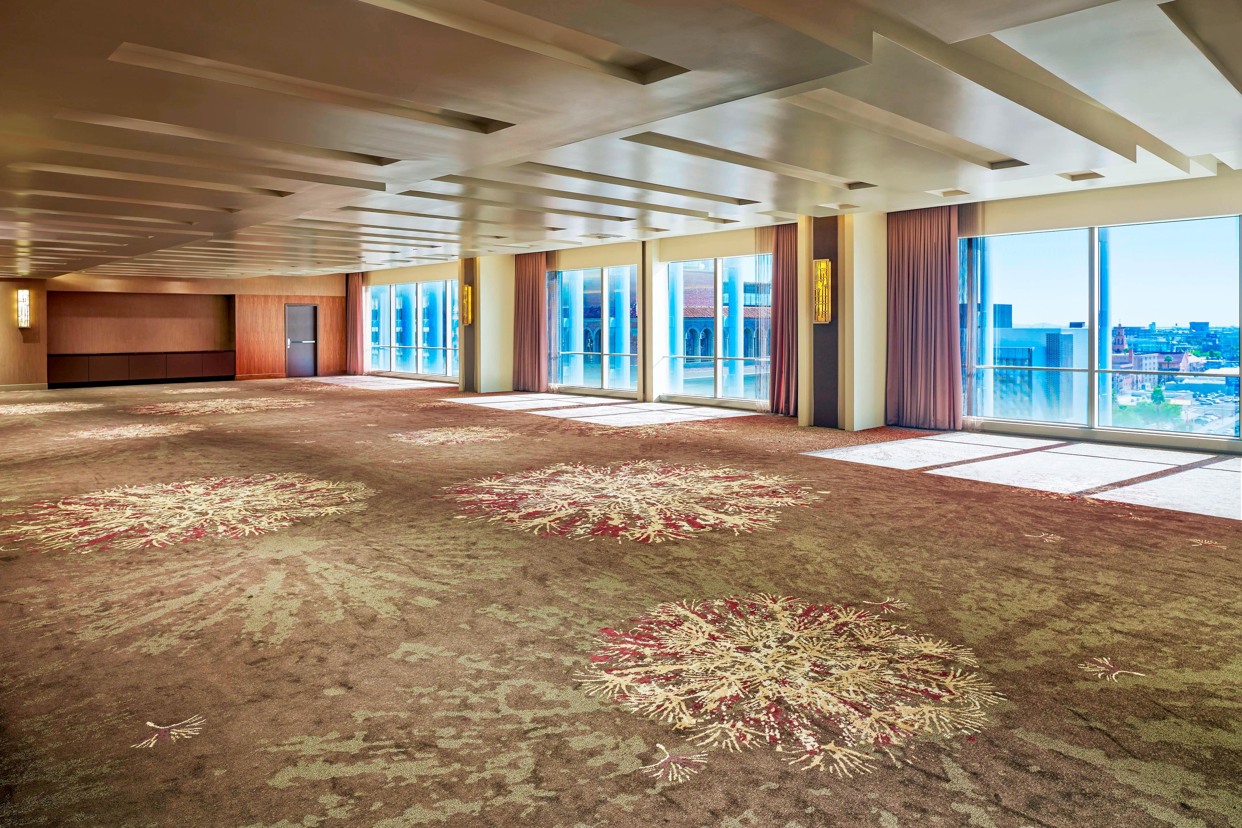 Copper Ballroom with city view