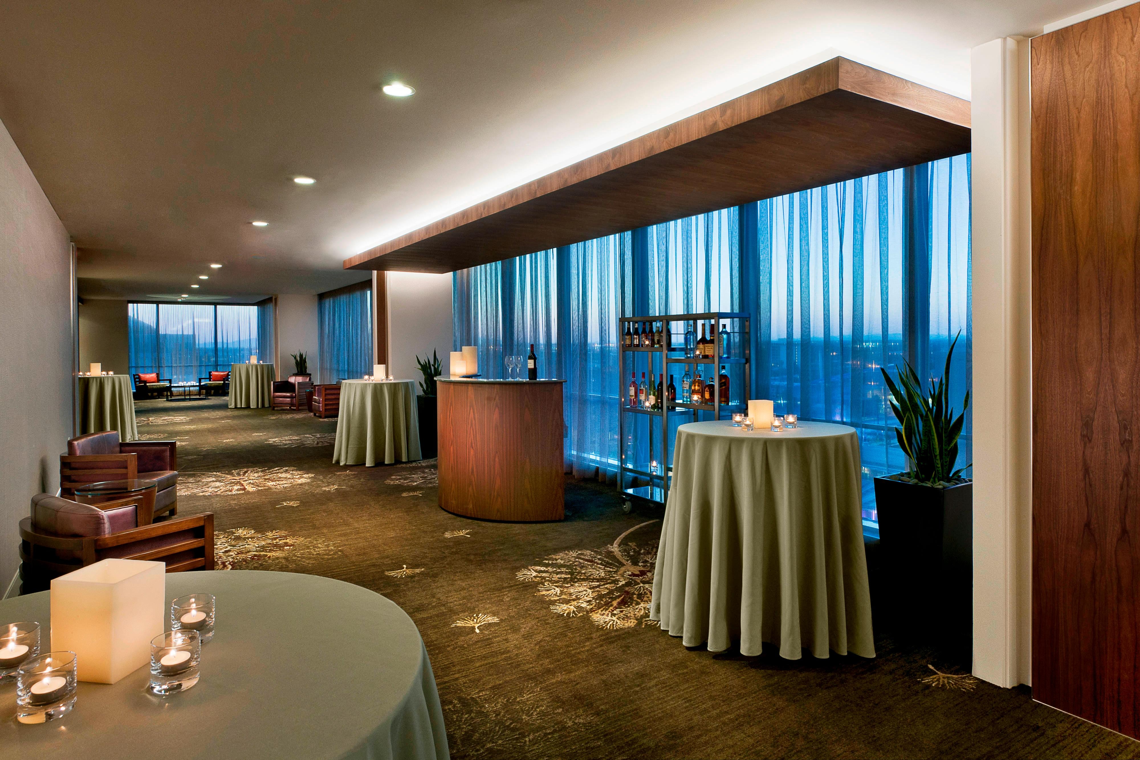 Pre Function area tables and drink cart
