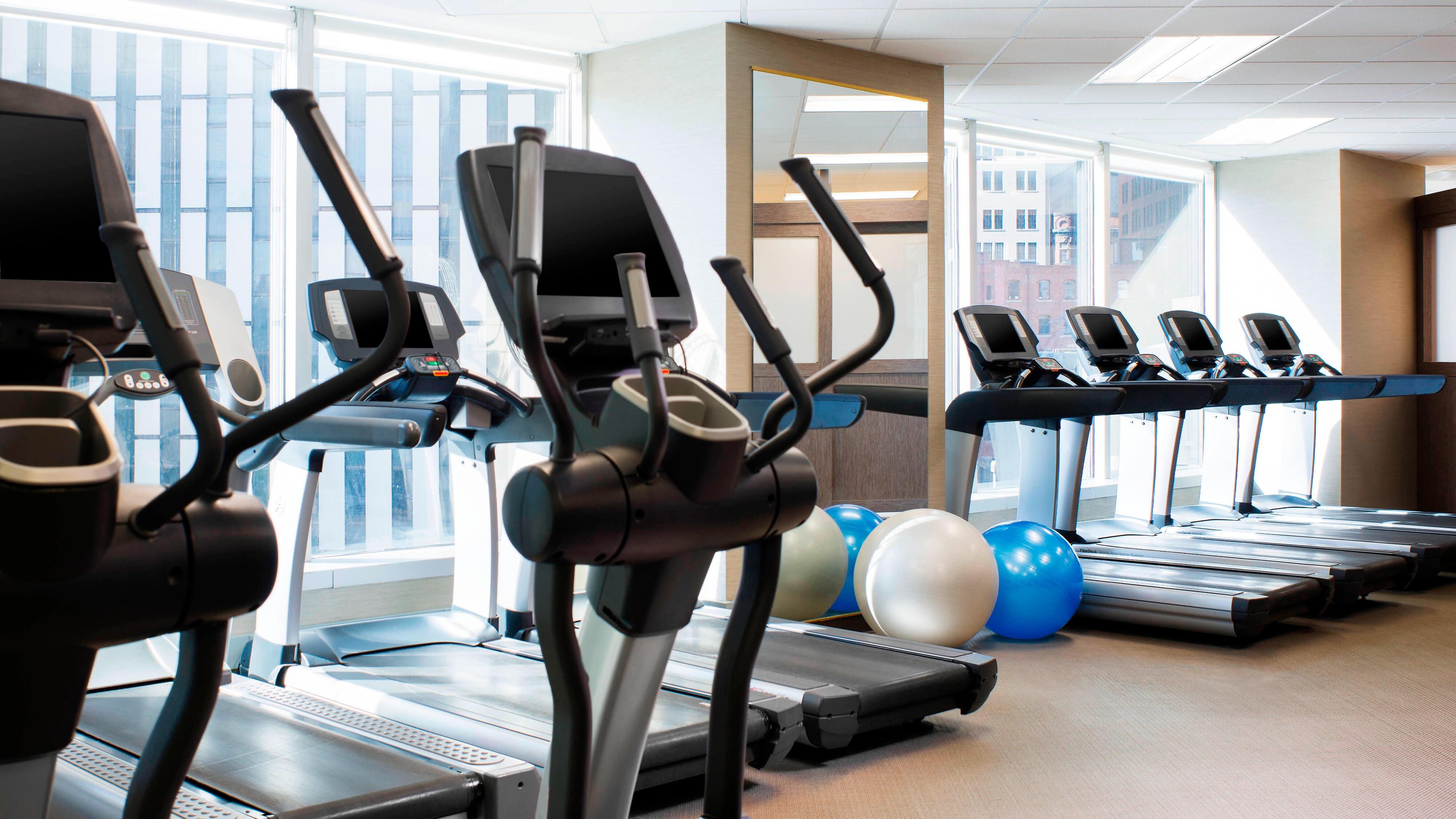 Fitness studio treadmills