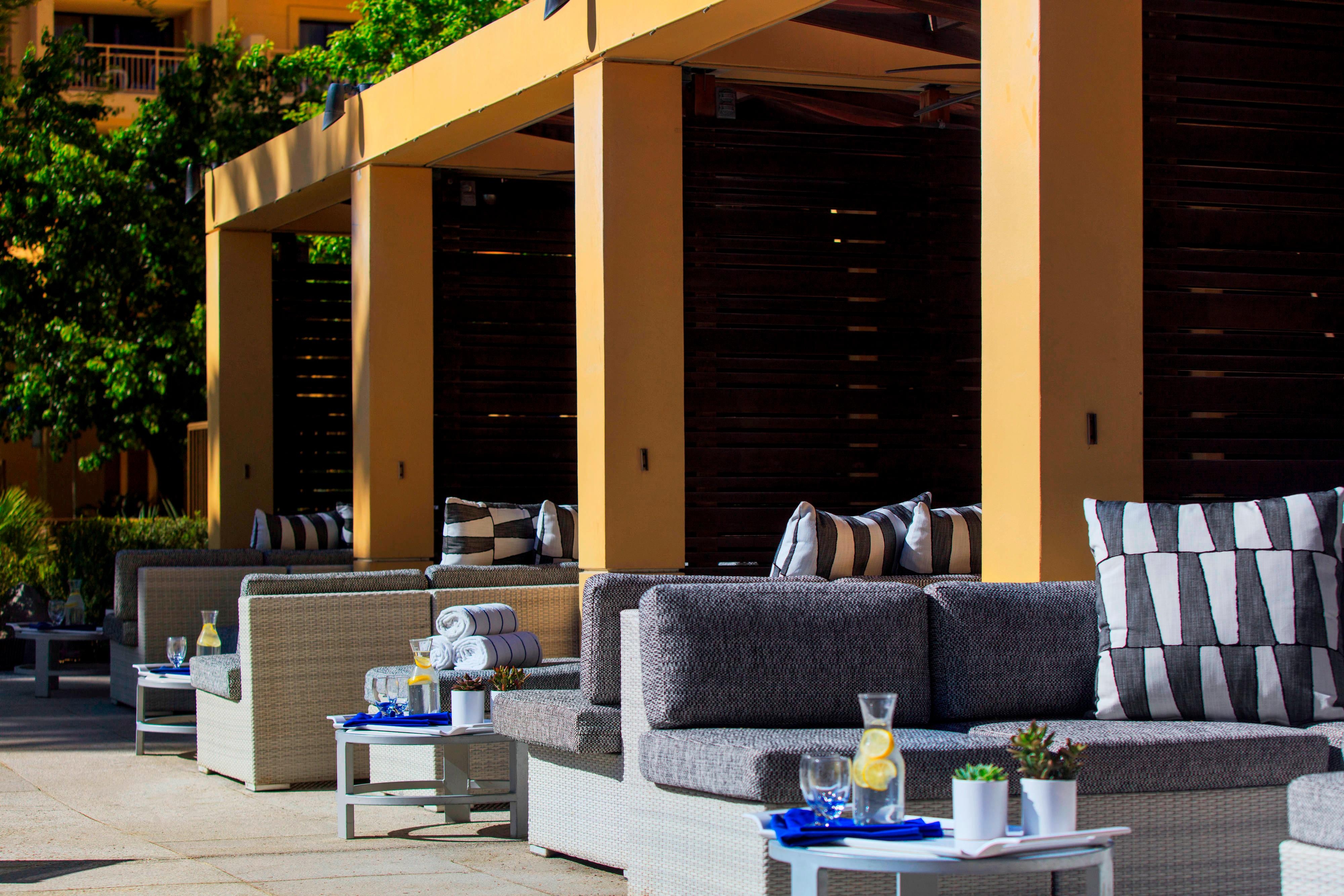 Poolside cabana