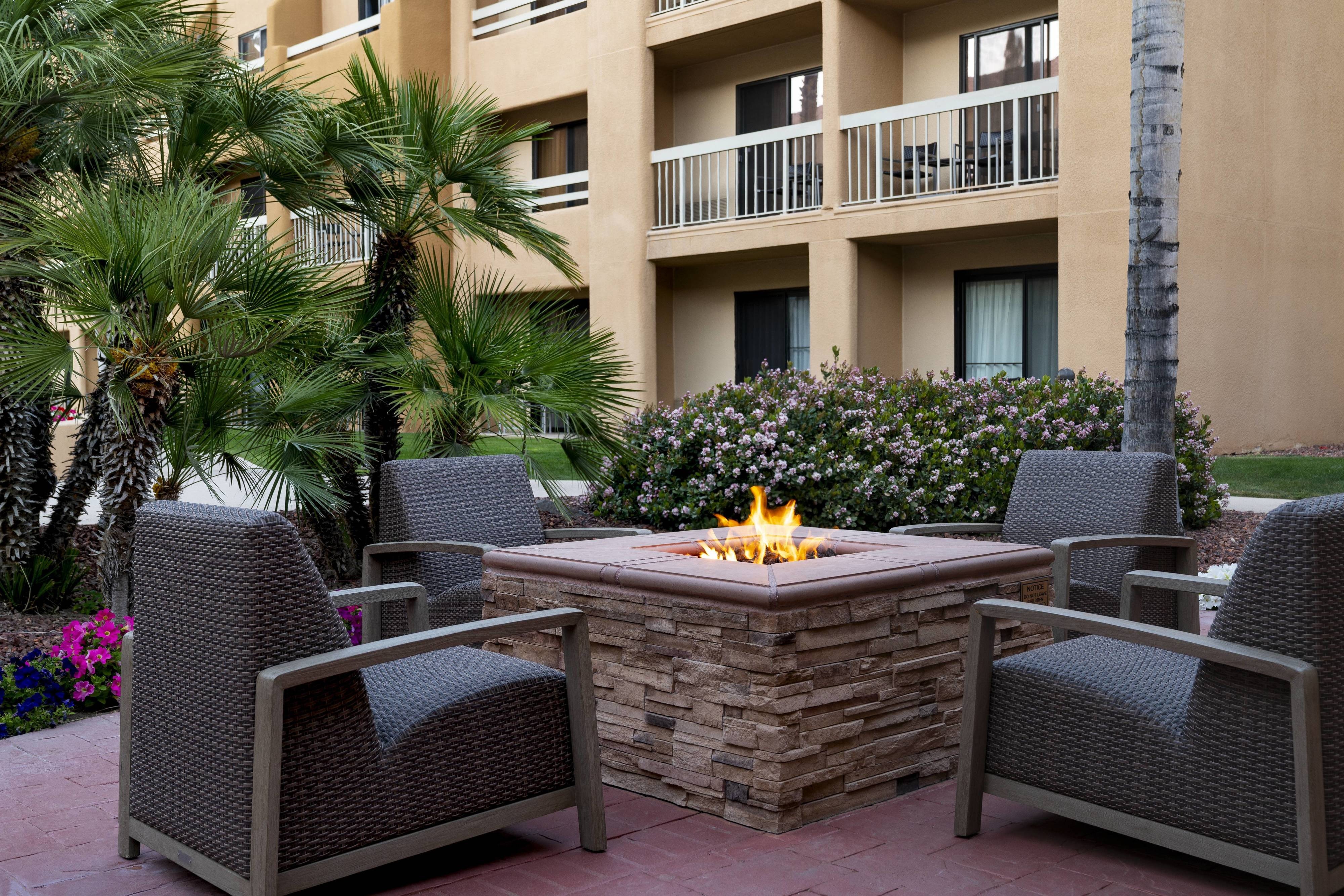 Outdoor patio and fire pit