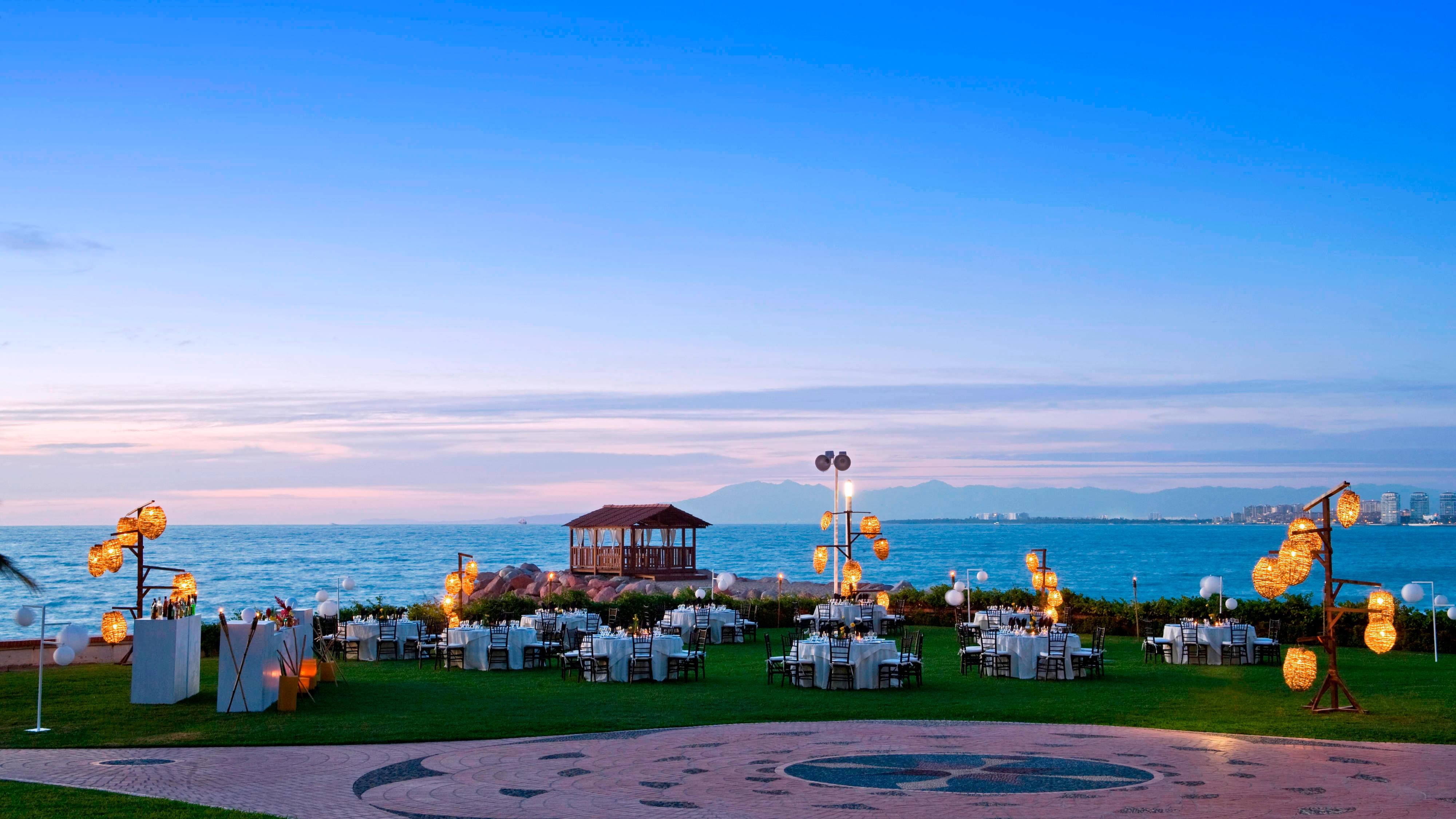 Outdoor wedding ceremony