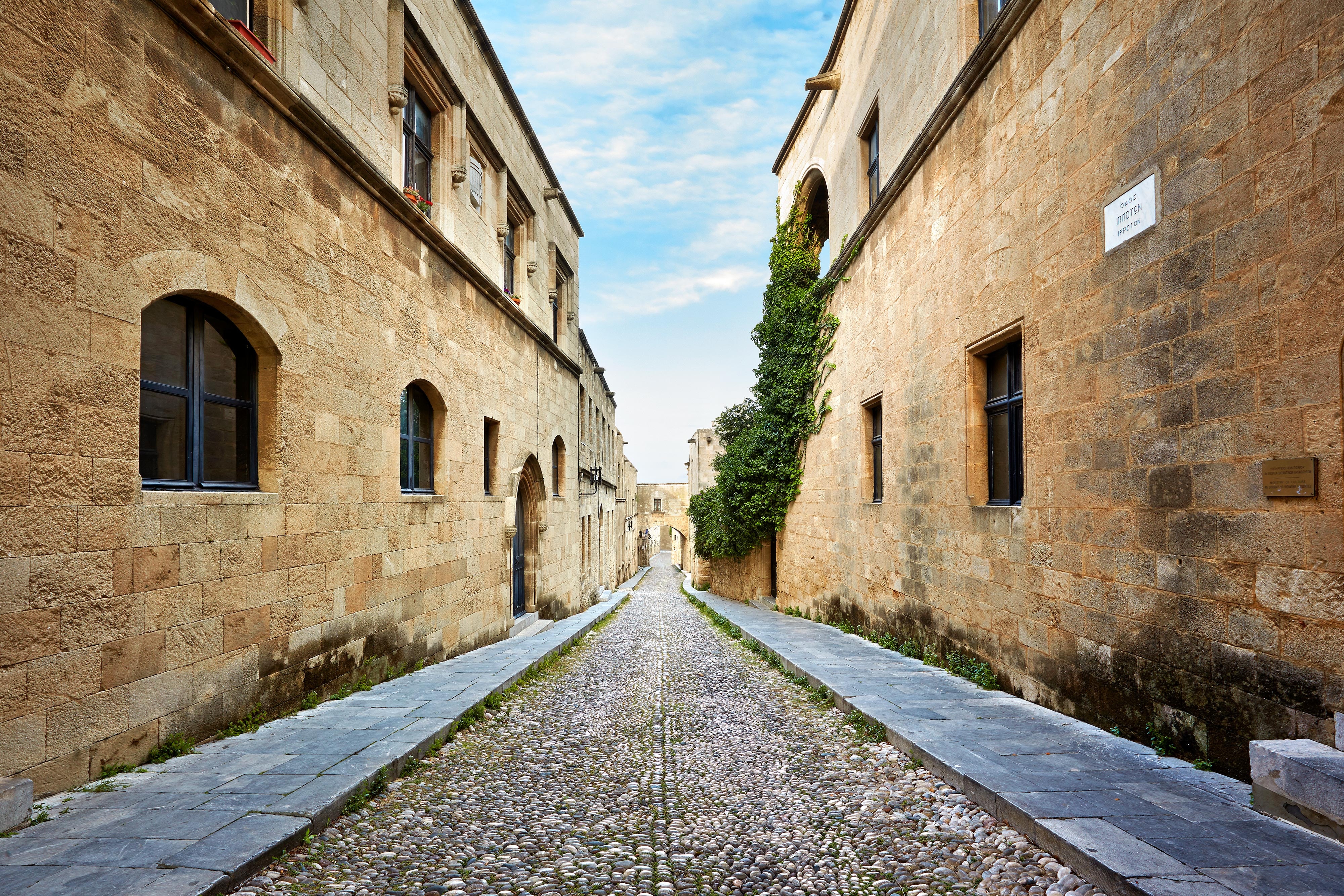 THE PALACE OF THE GRAND MASTER OF THE KNIGHTS, RHODES, GREECE. *INSIDE THE  MUSEUM* 