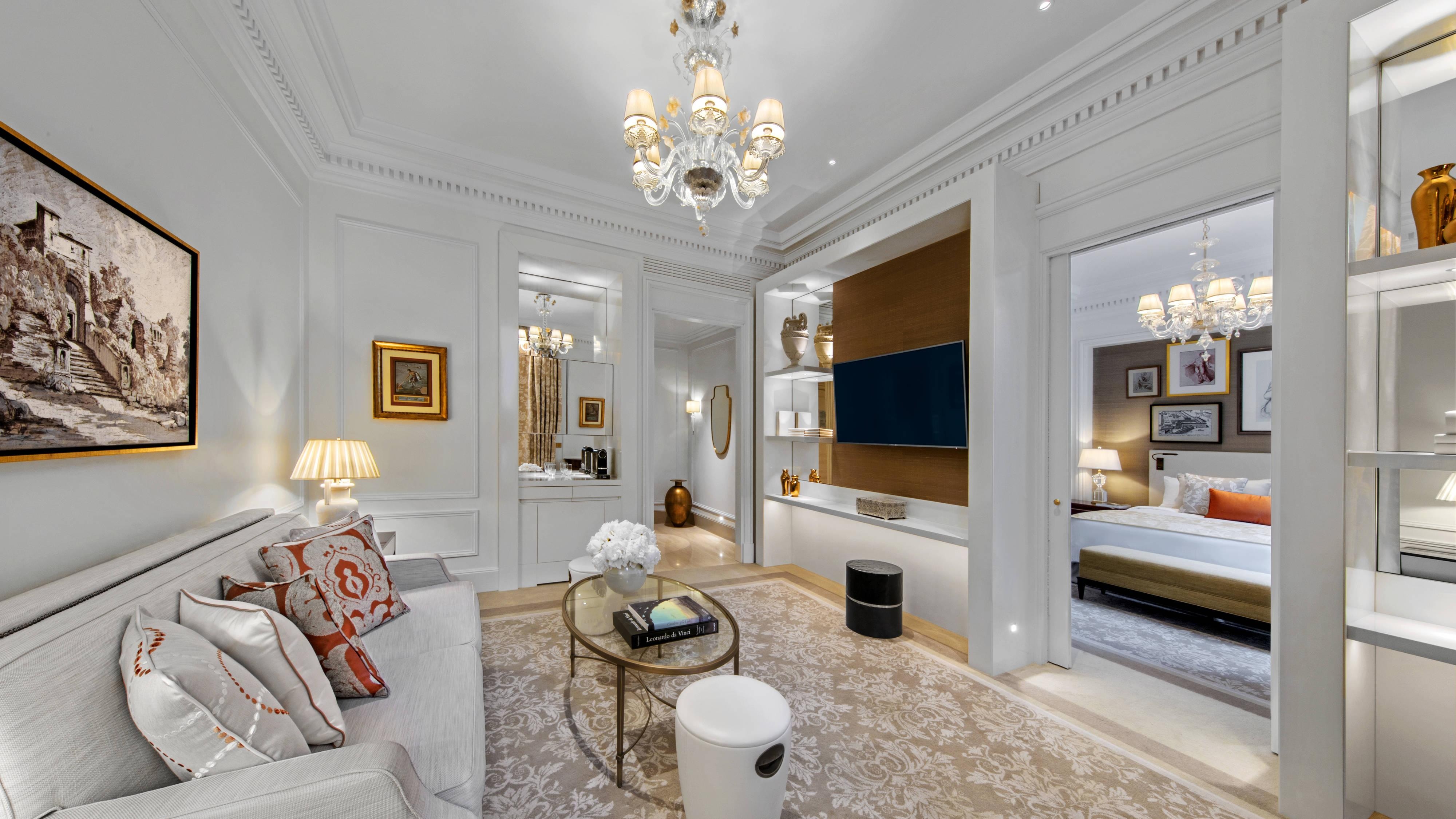 Sala de estar de la suite St. Regis