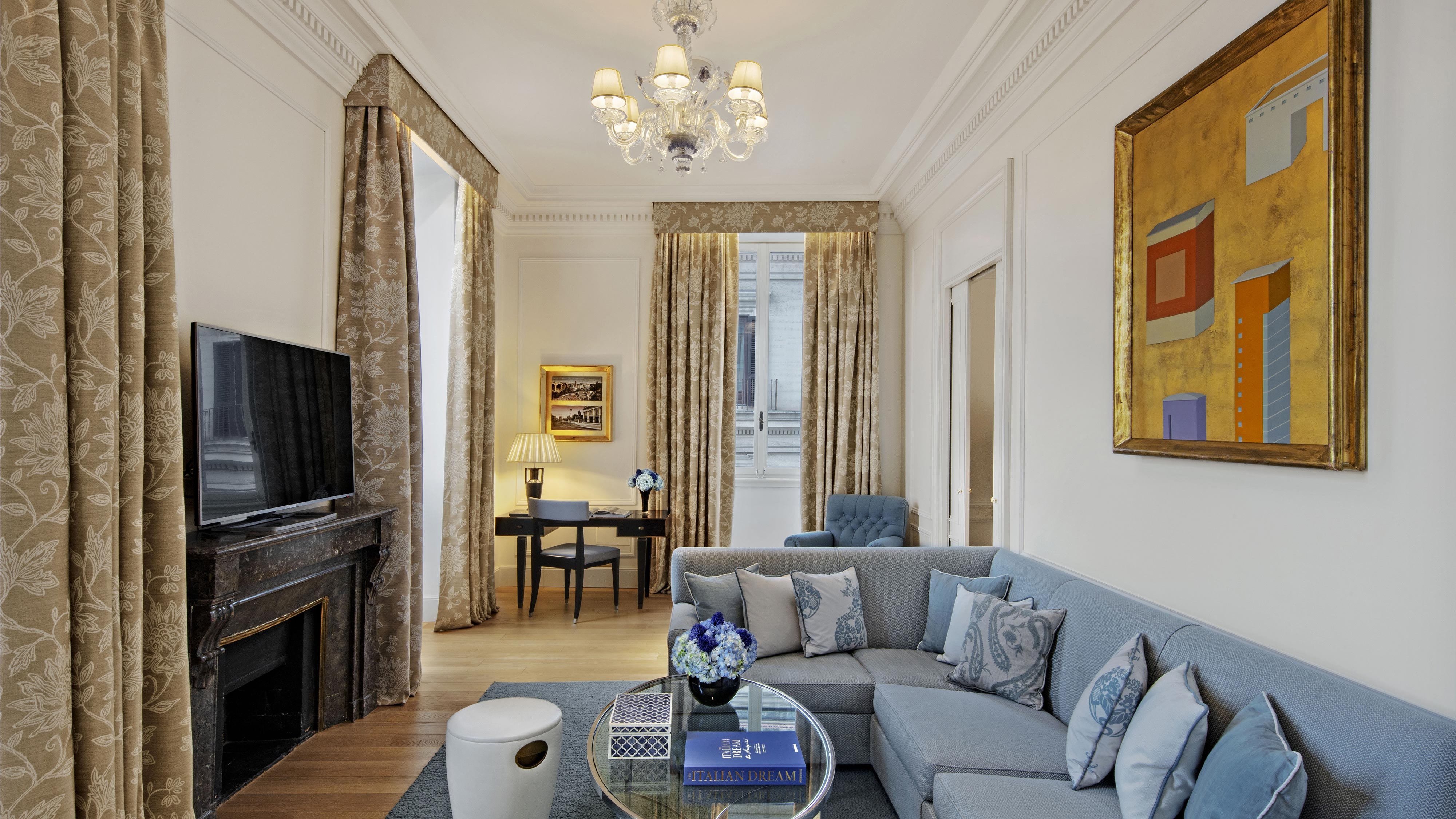 Sala de estar de la suite