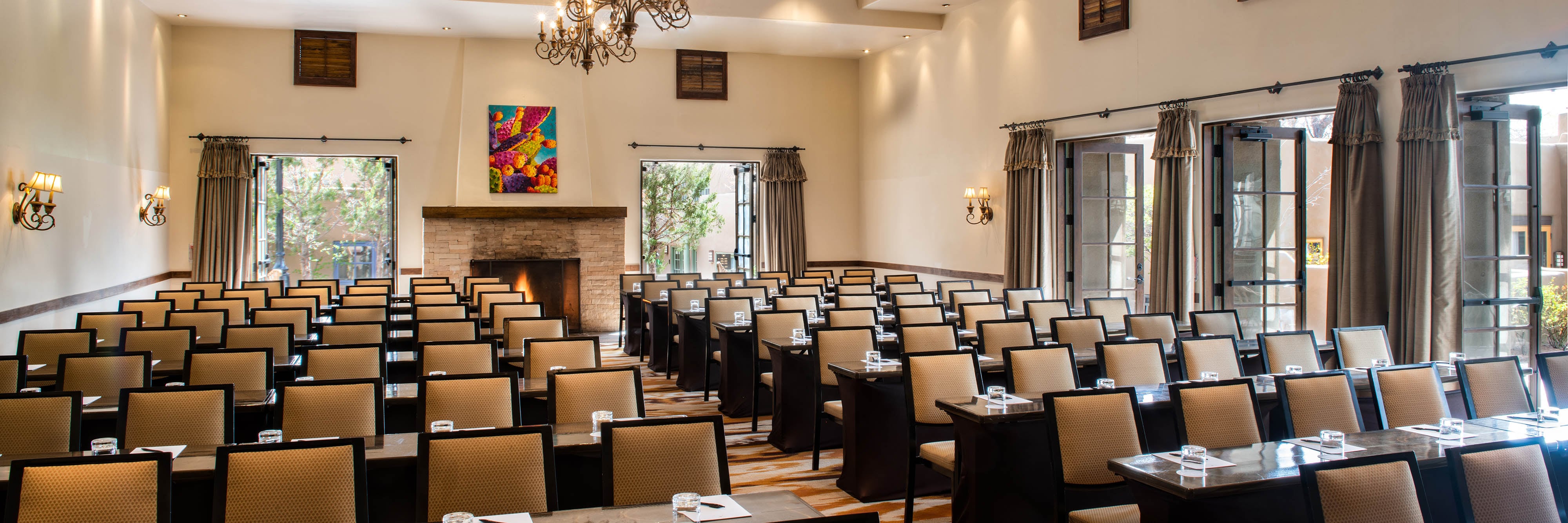 Ballroom classroom setup