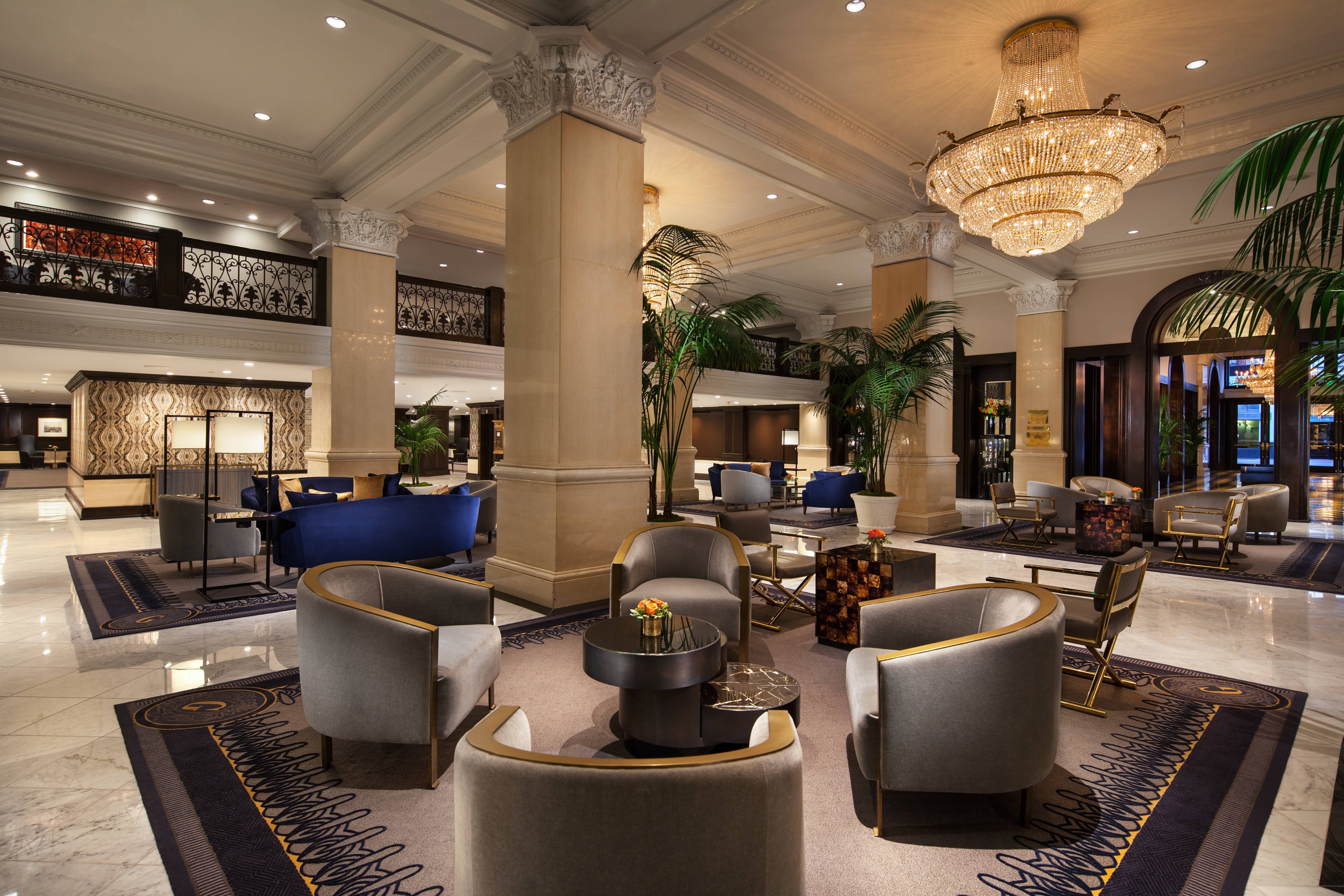 Hotel lobby seating