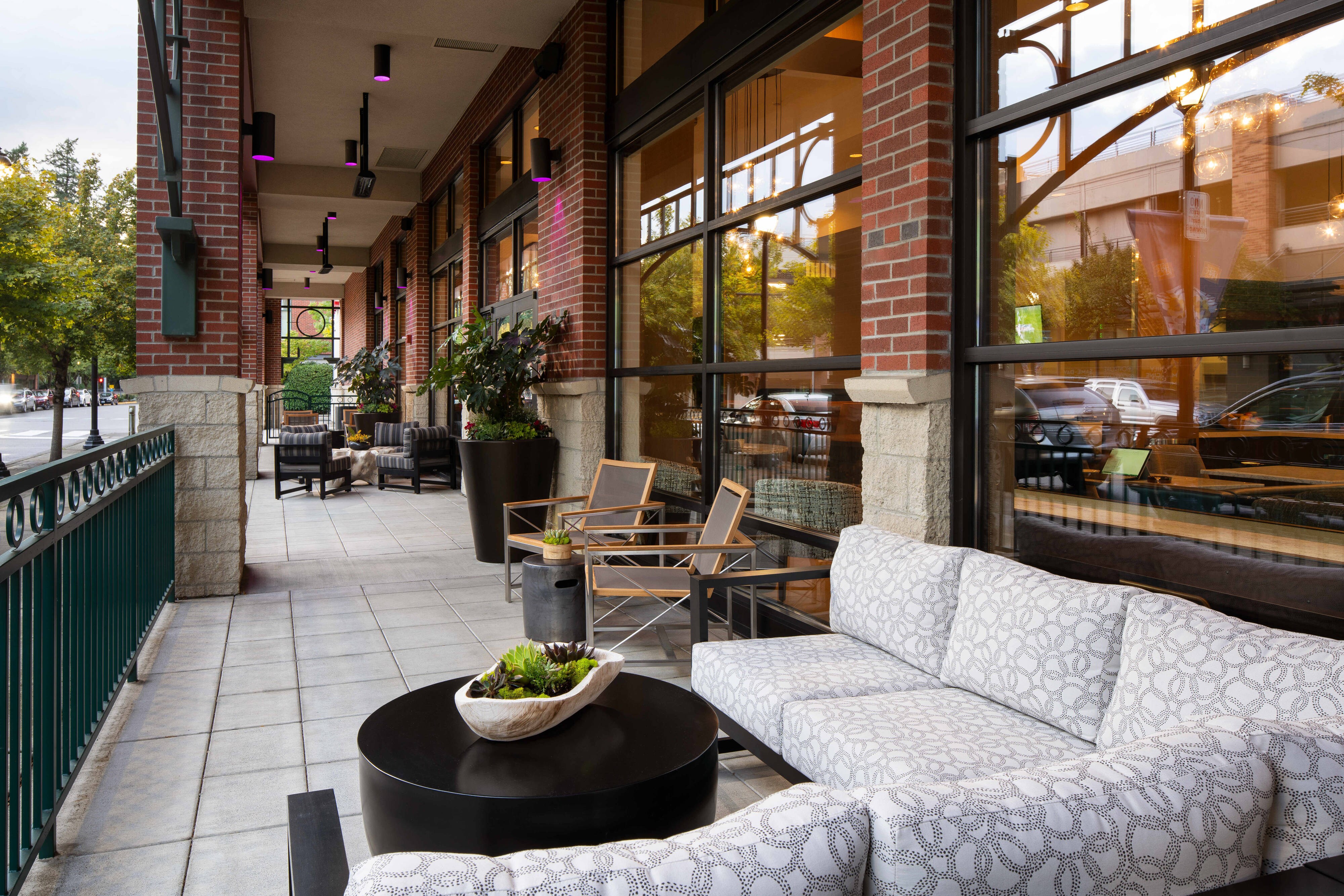 Outdoor patio seating