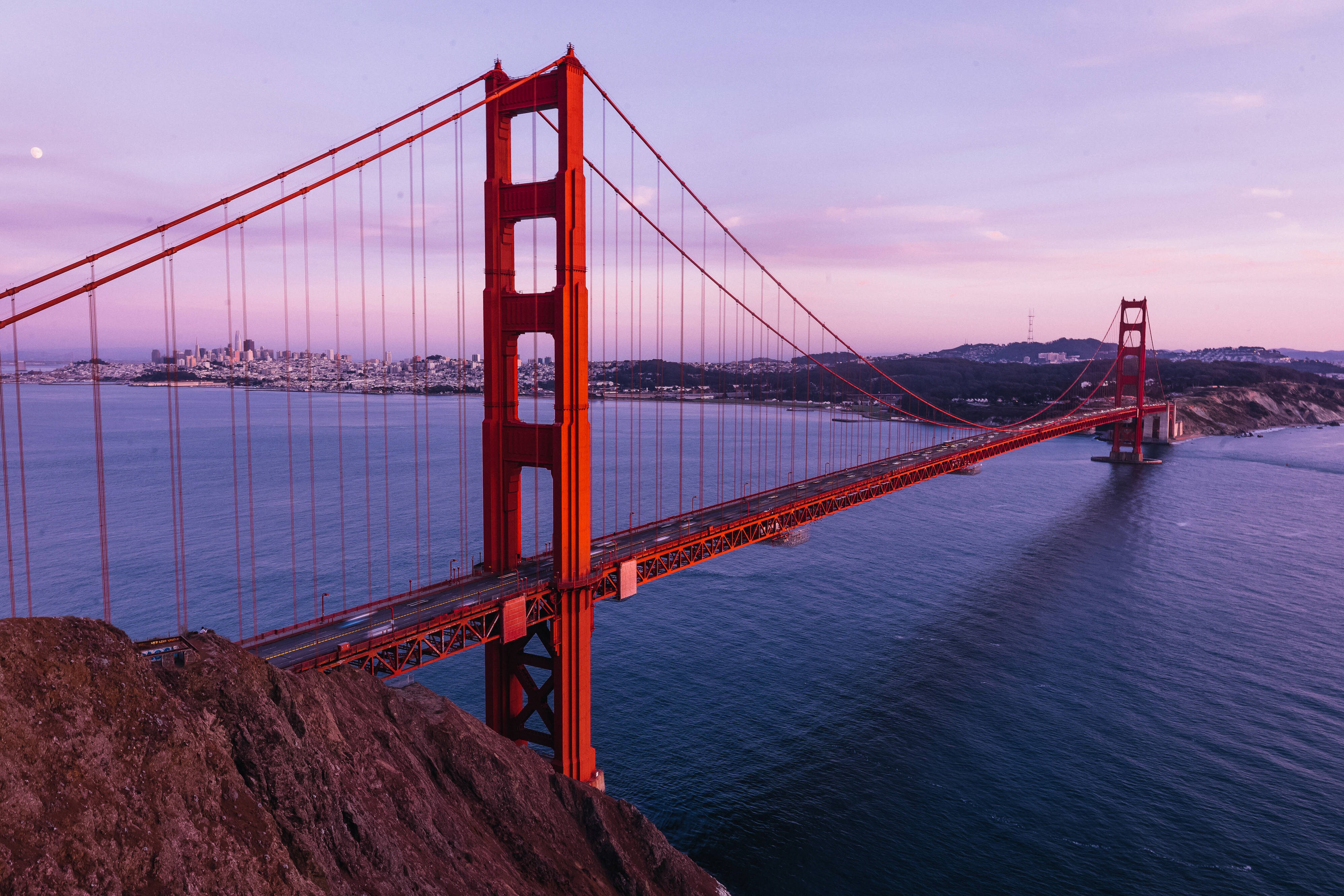 Golden Gate Bridge at dawn