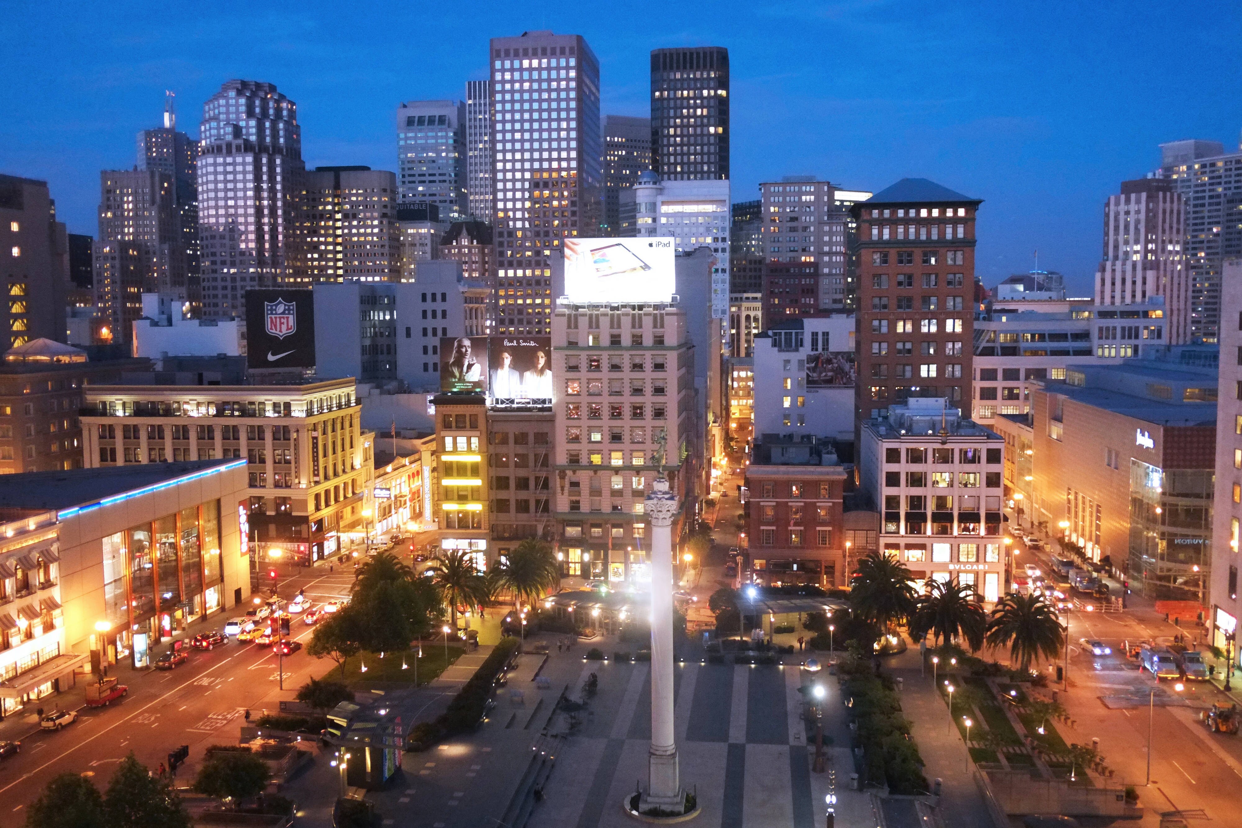 Union Square at night