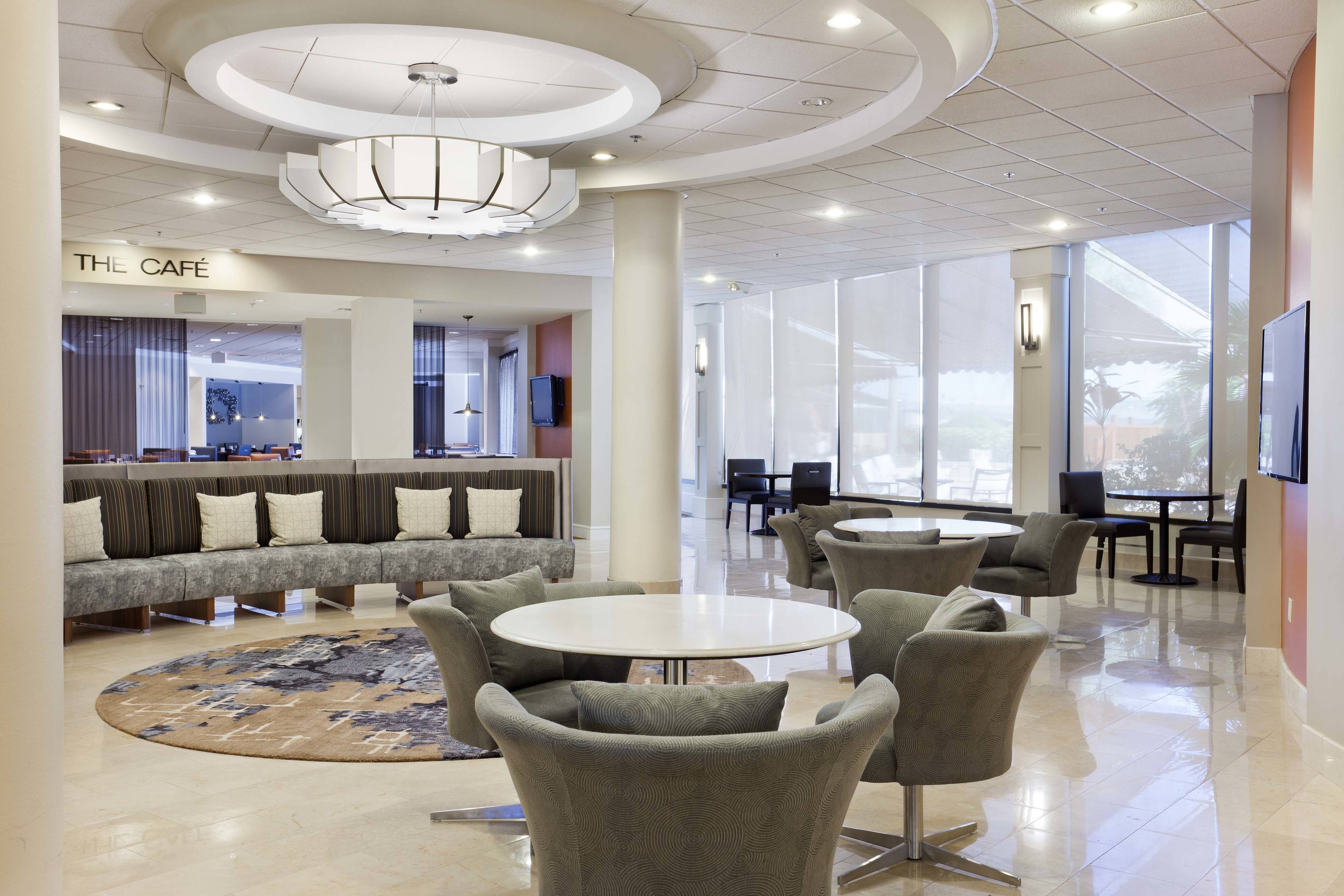 Hotel lobby seating