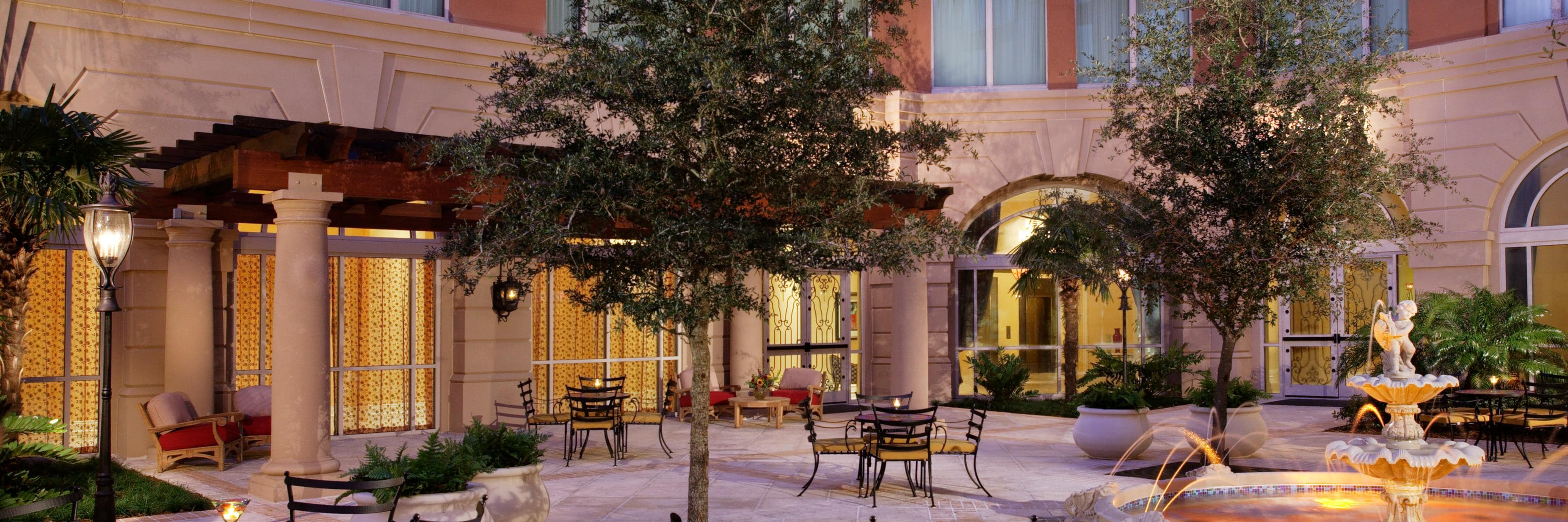 Outdoor courtyard