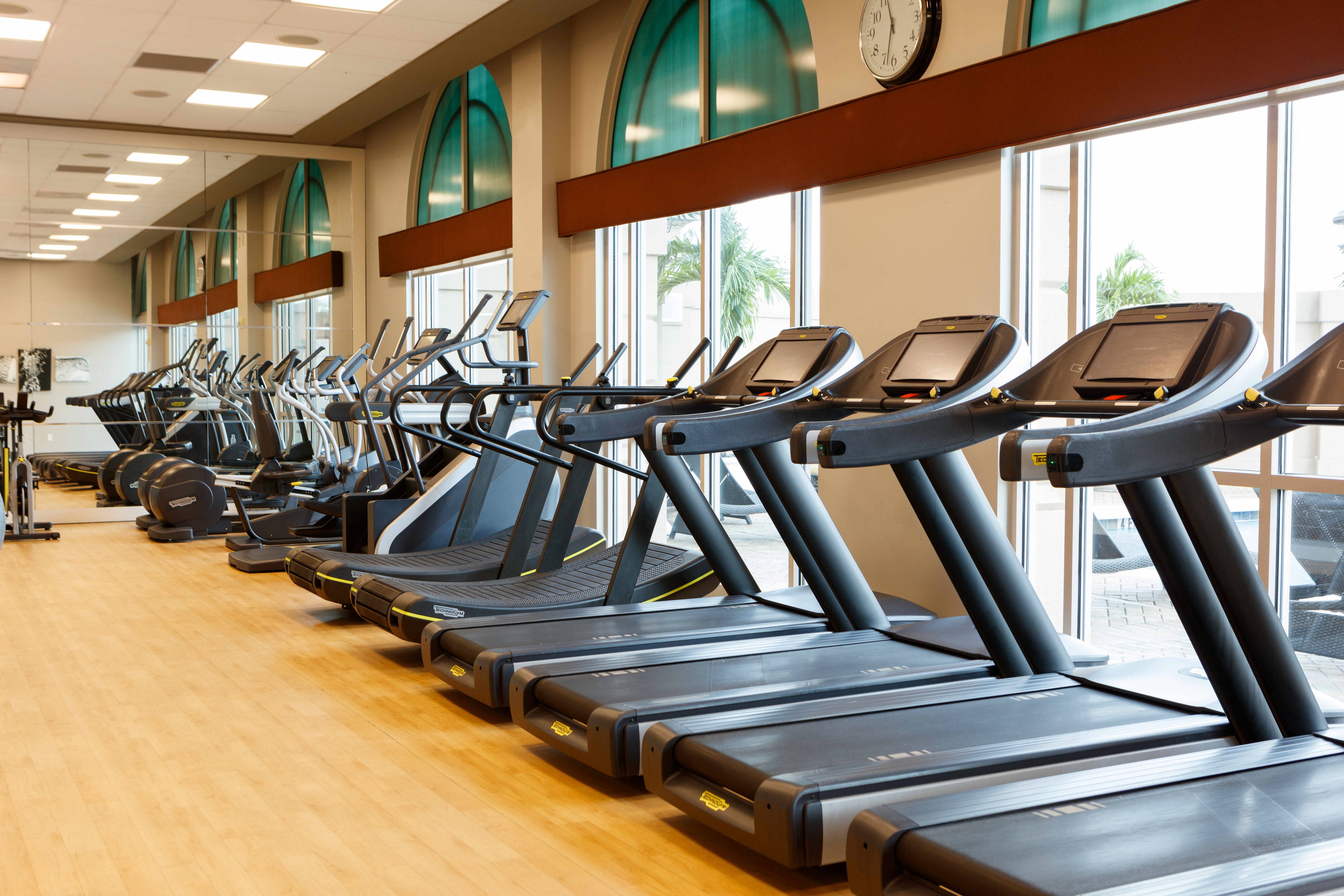 Fitness center Treadmills