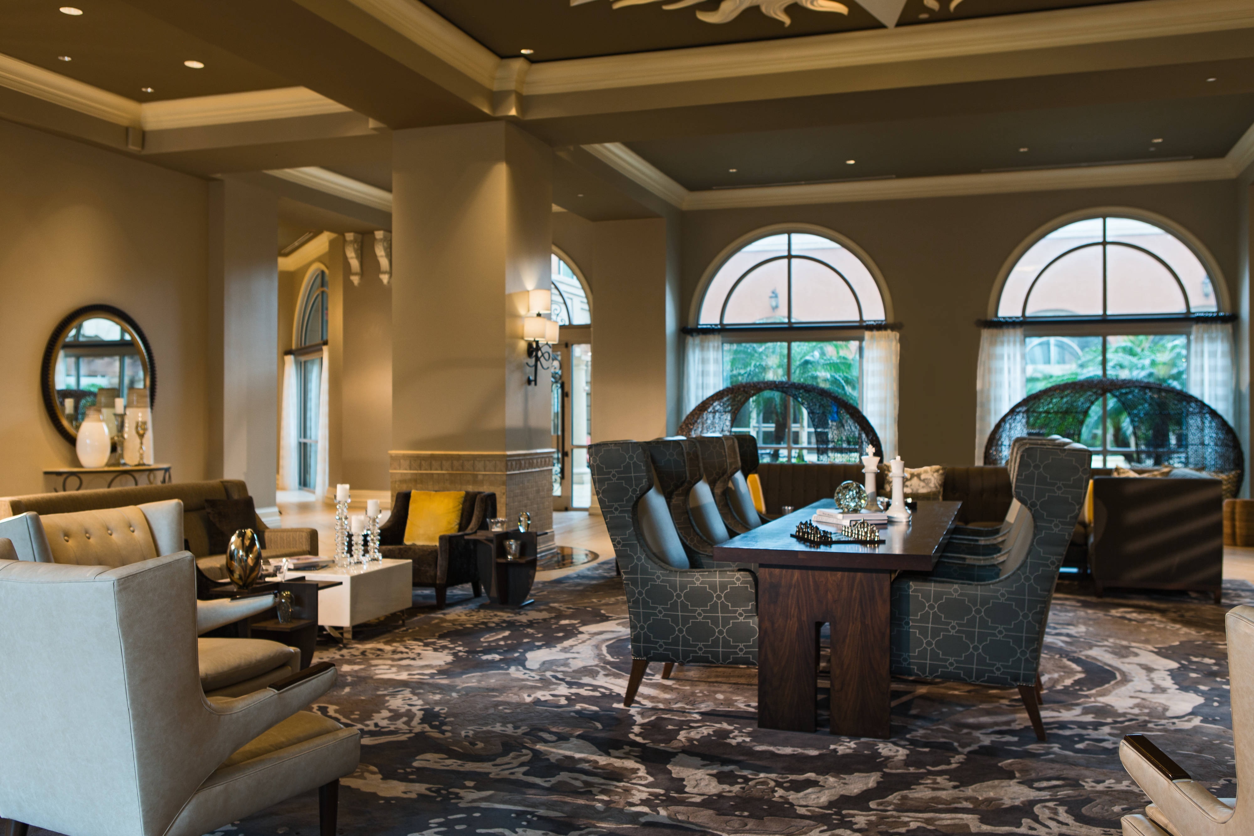 Lobby seating area