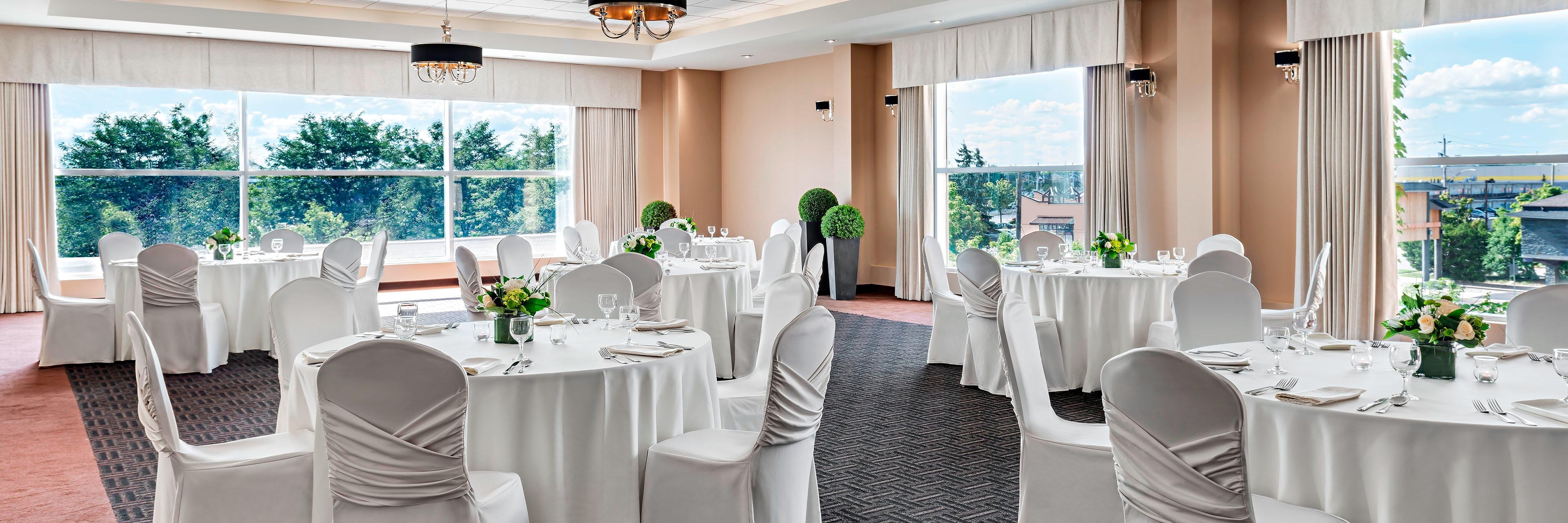 Ballroom reception tables