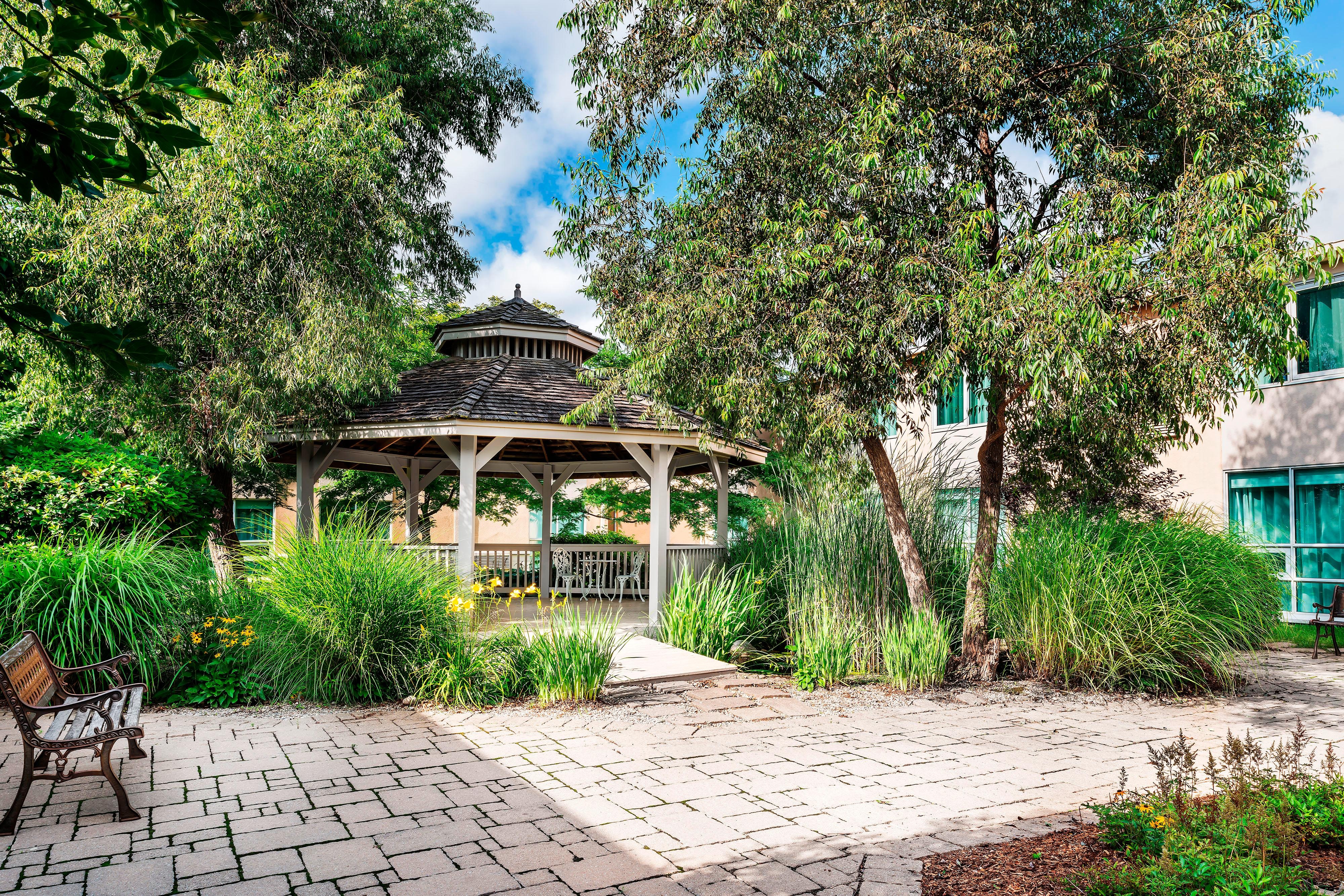 Outdoor gazebo and gardens