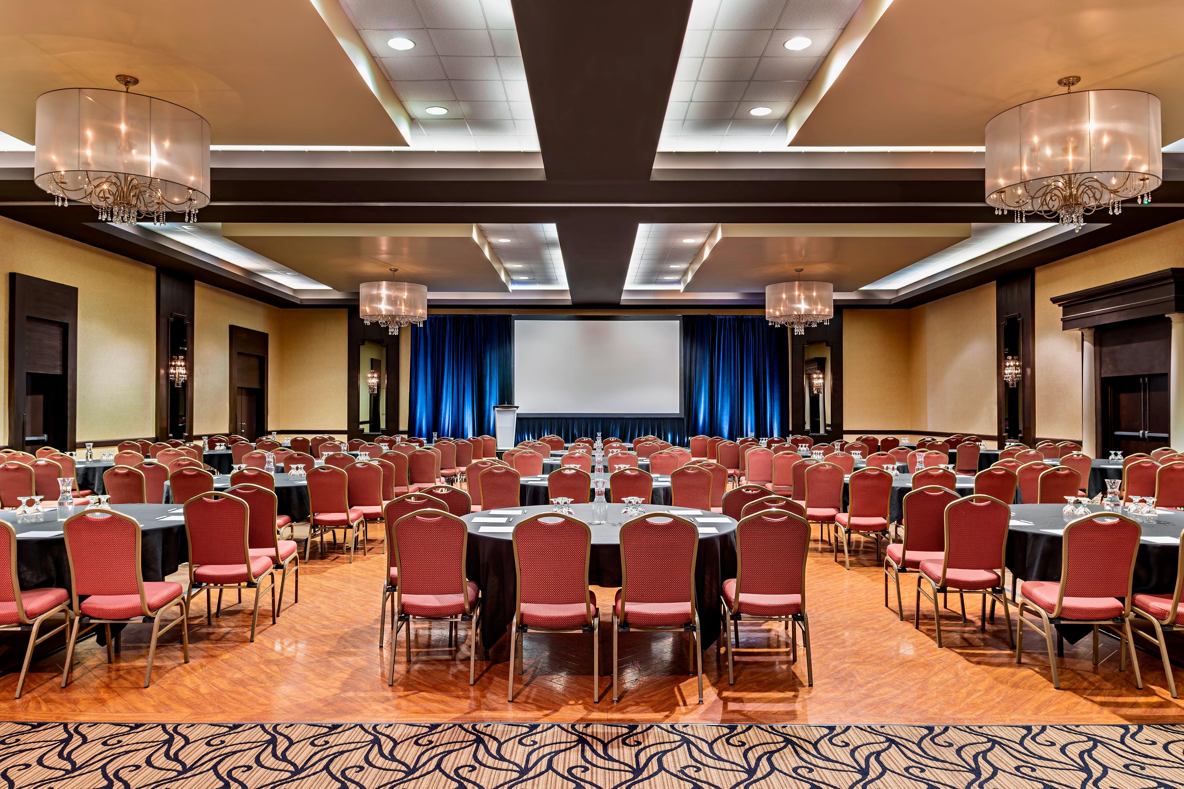 Ballroom conference setup