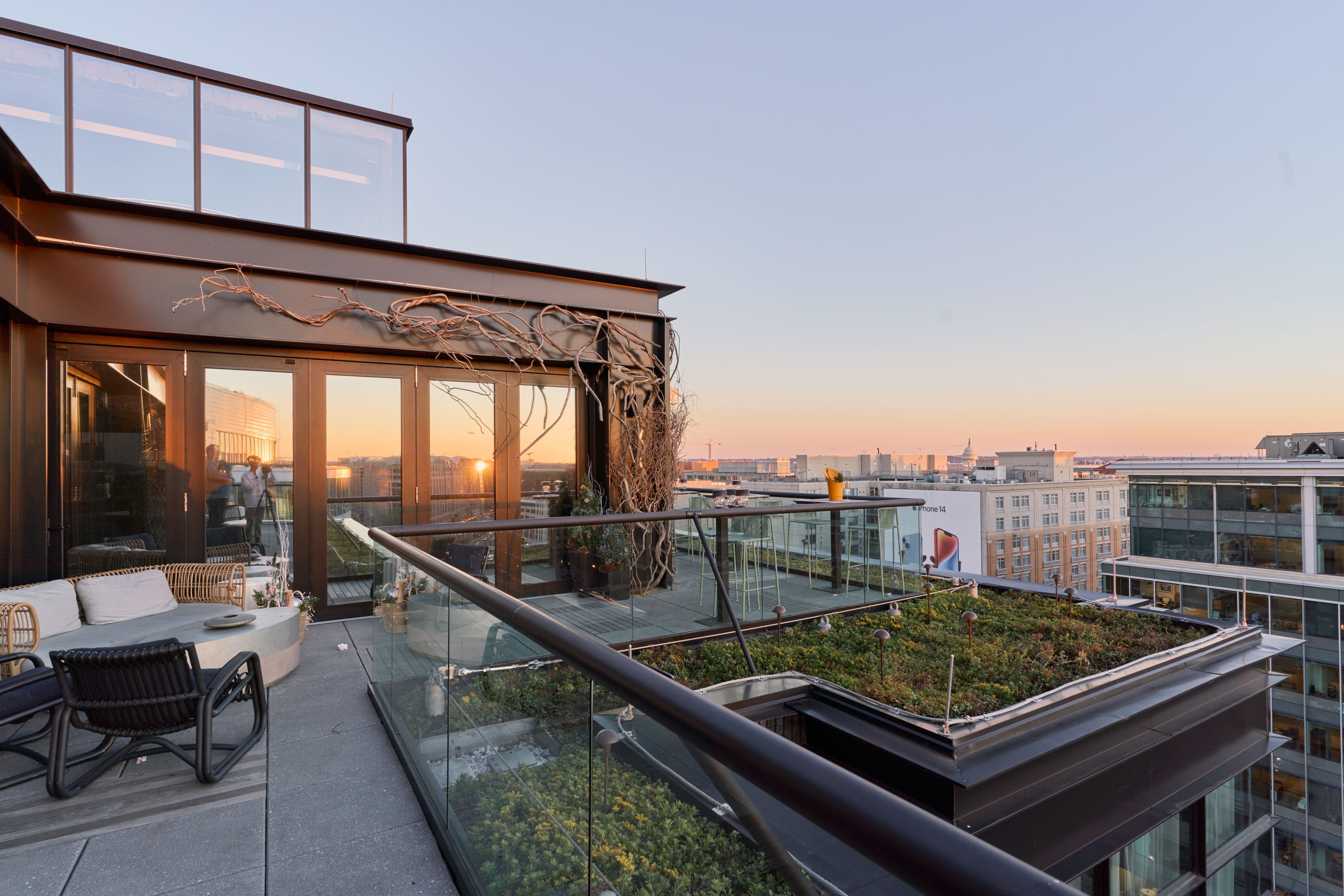 Social club balcony