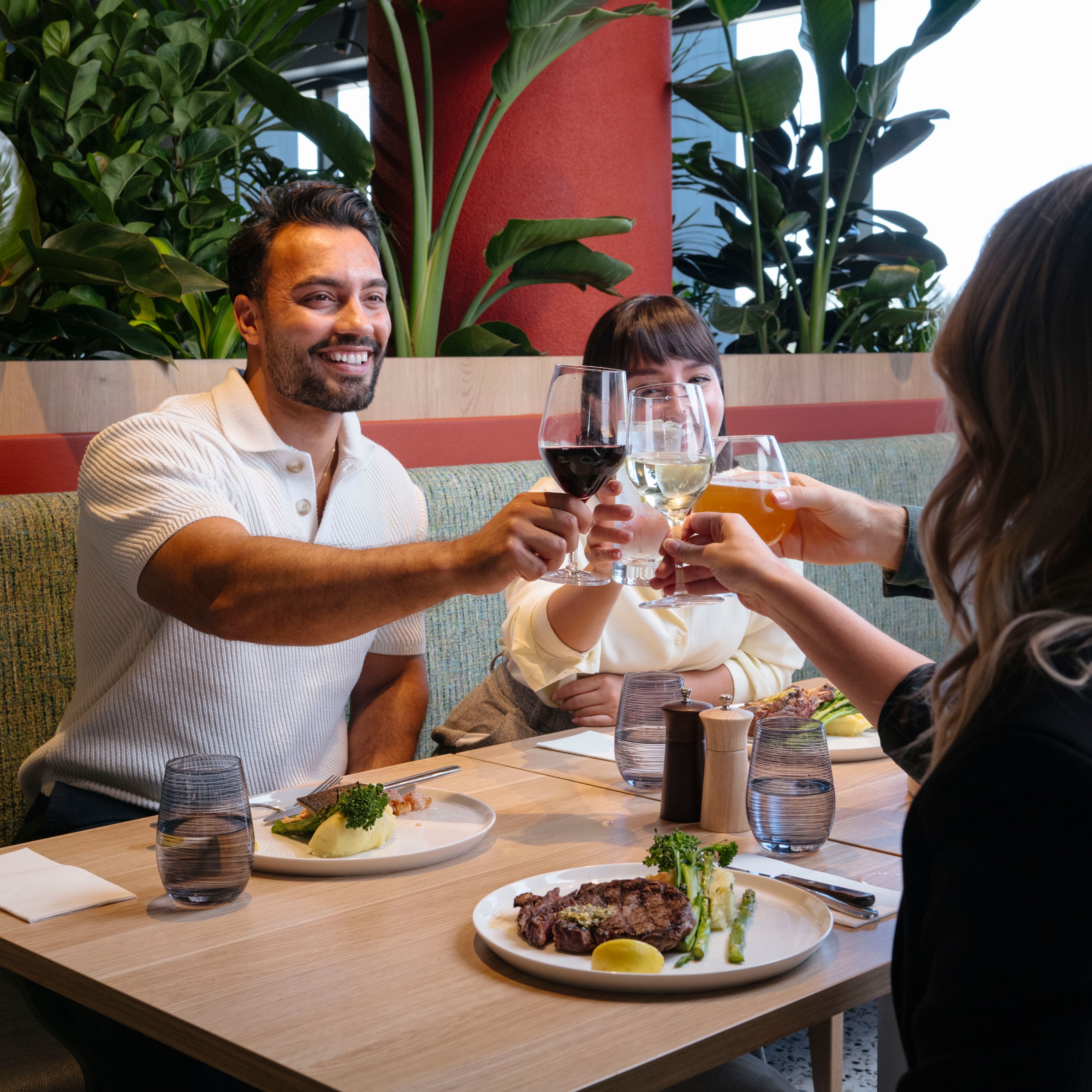 Friends at Substance Restaurant and Bar.