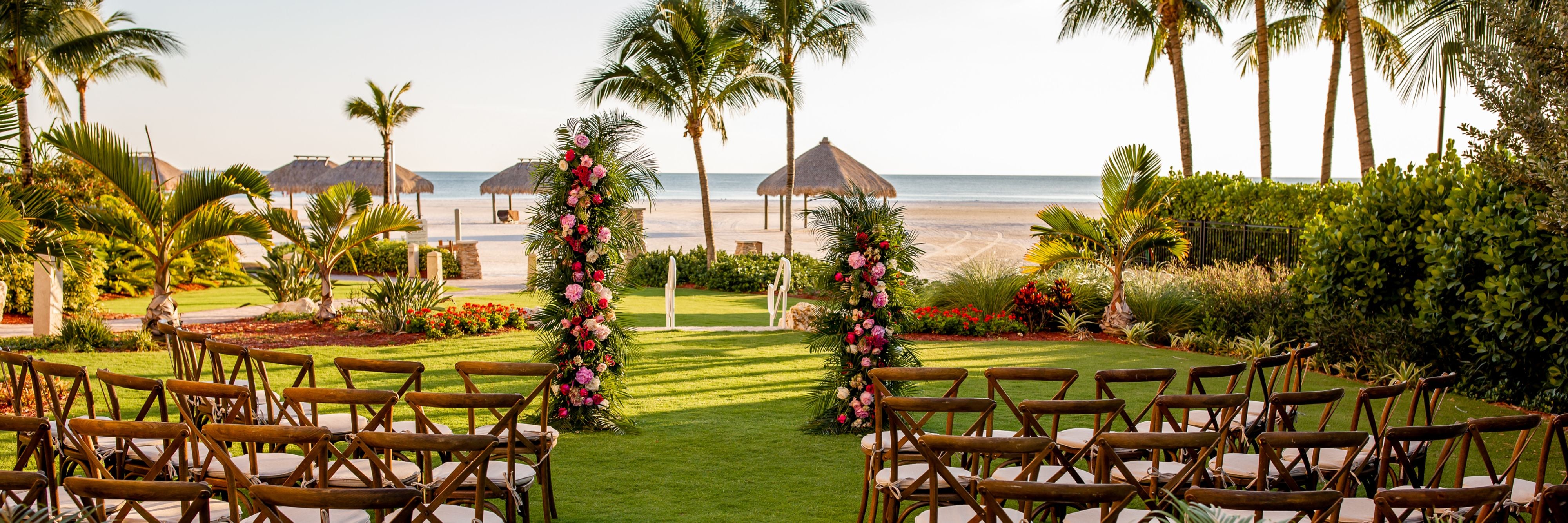 Outdoor wedding ceremony