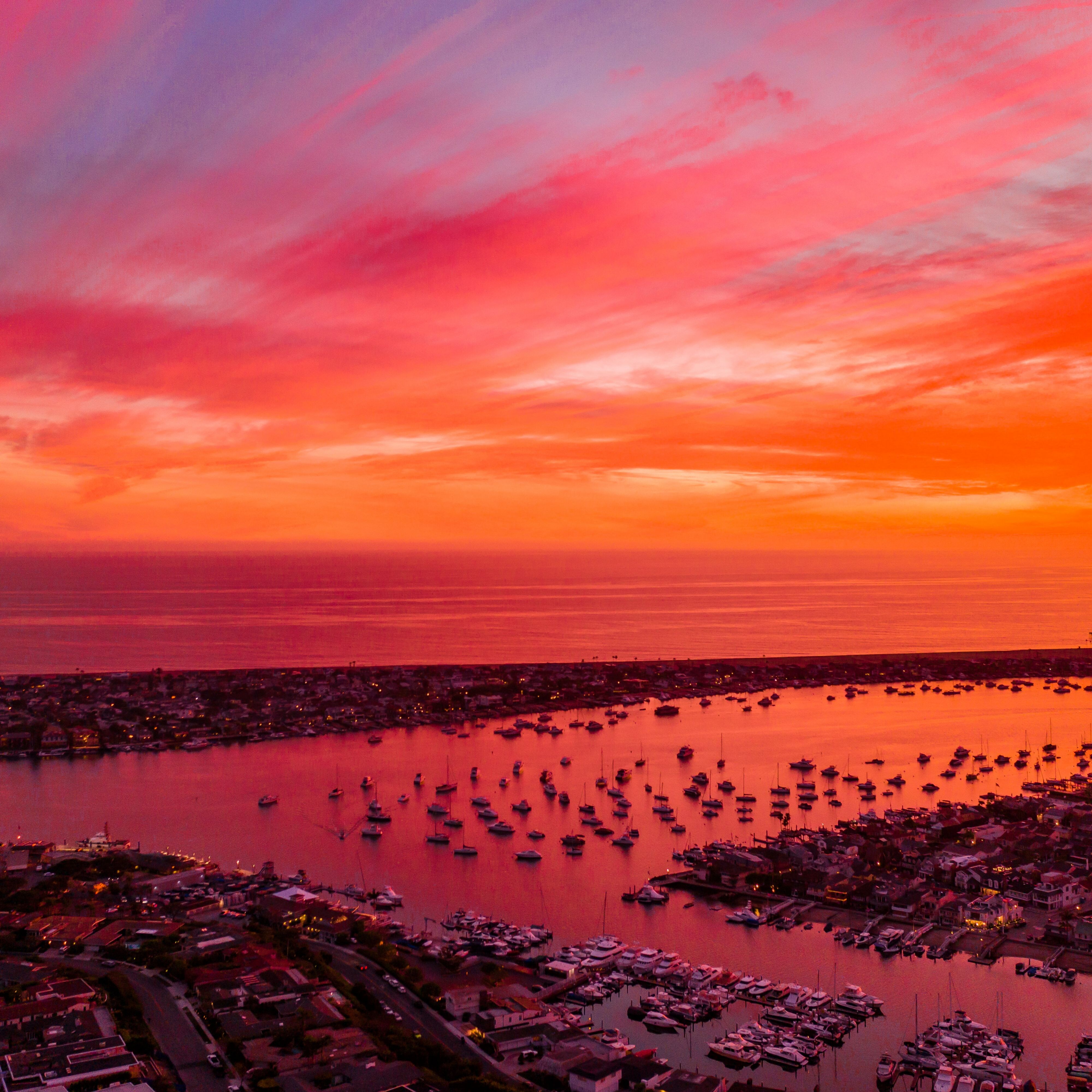 ハーバーのサンセット