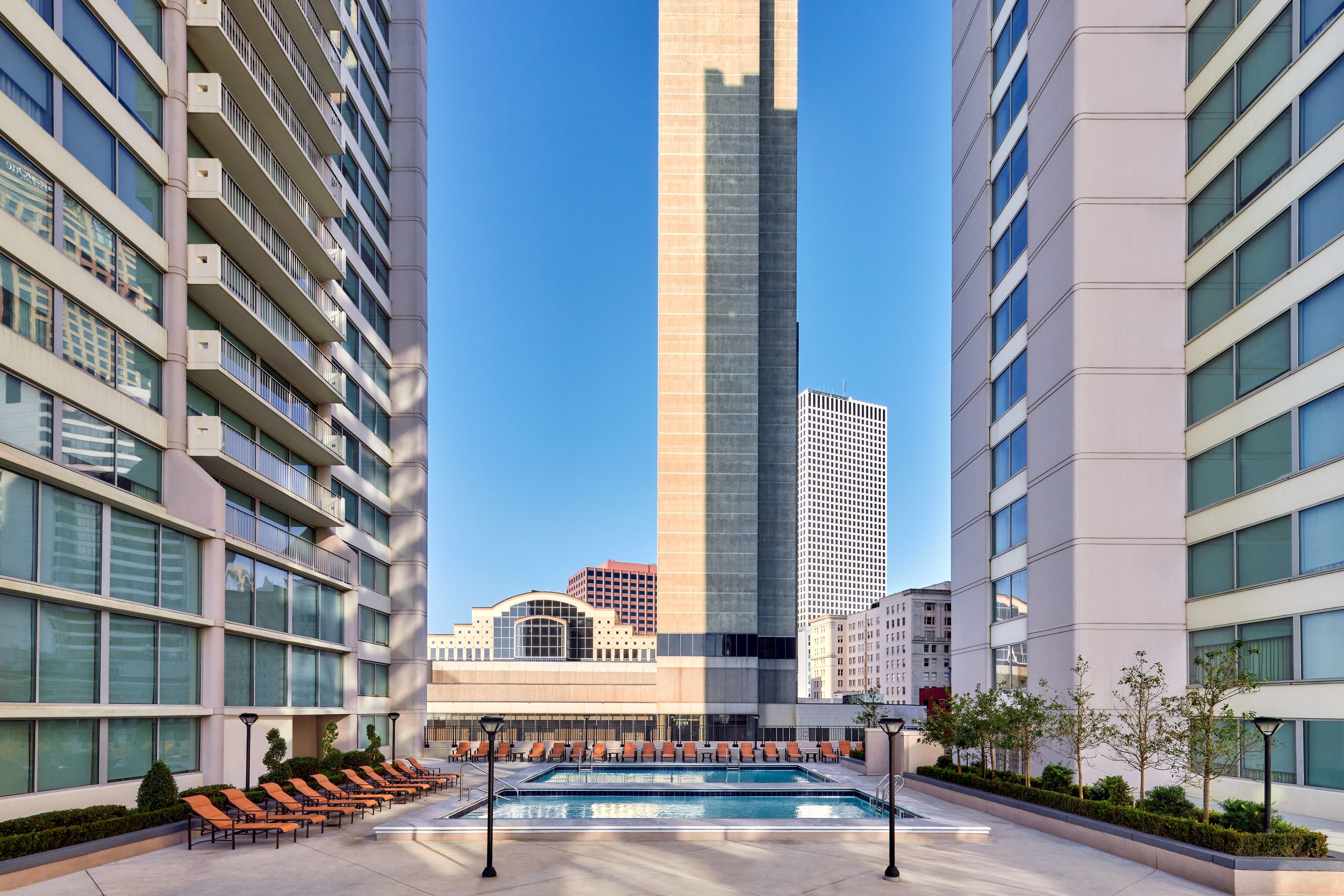 Outdoor rooftop pool