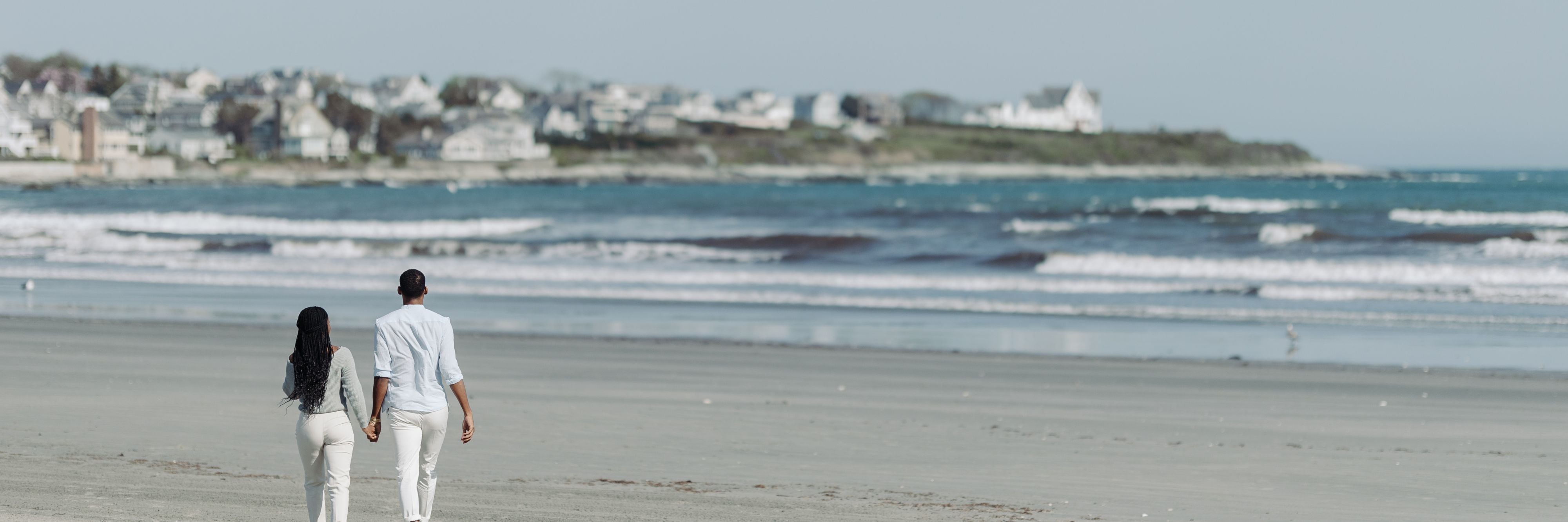 People walking on the beach